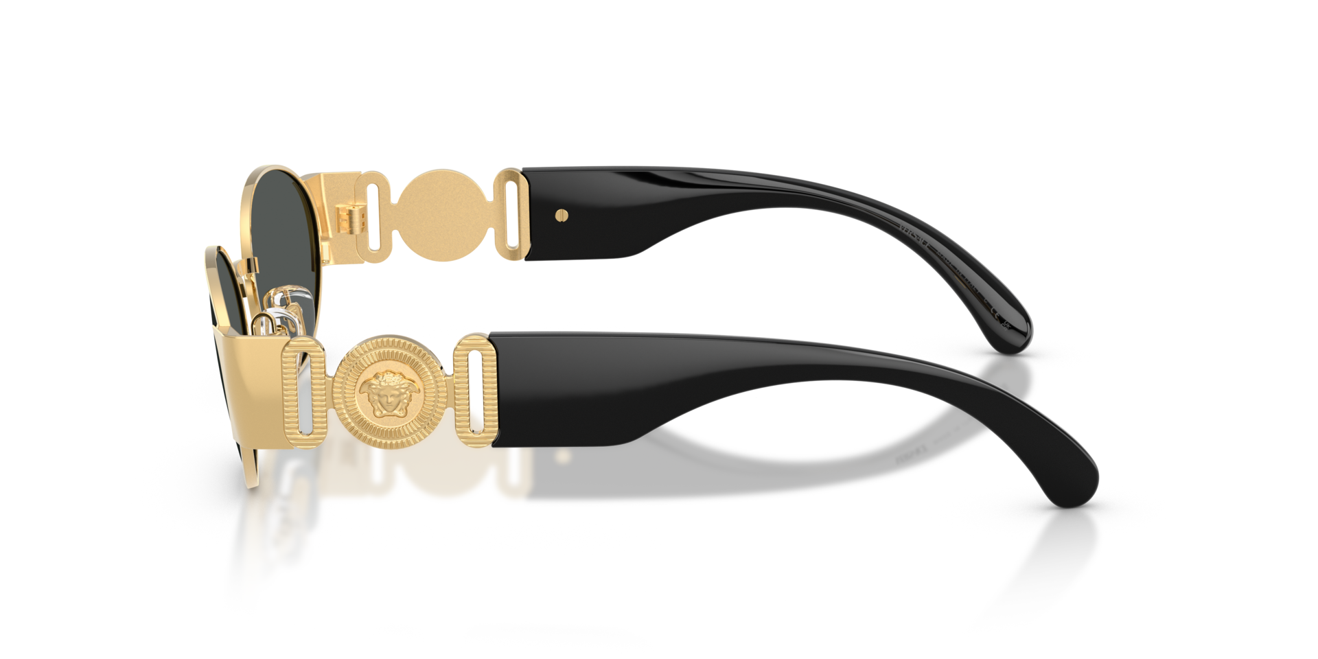 VE2299 Goud MetaalSunglass Frames van B24, Zijaanzicht