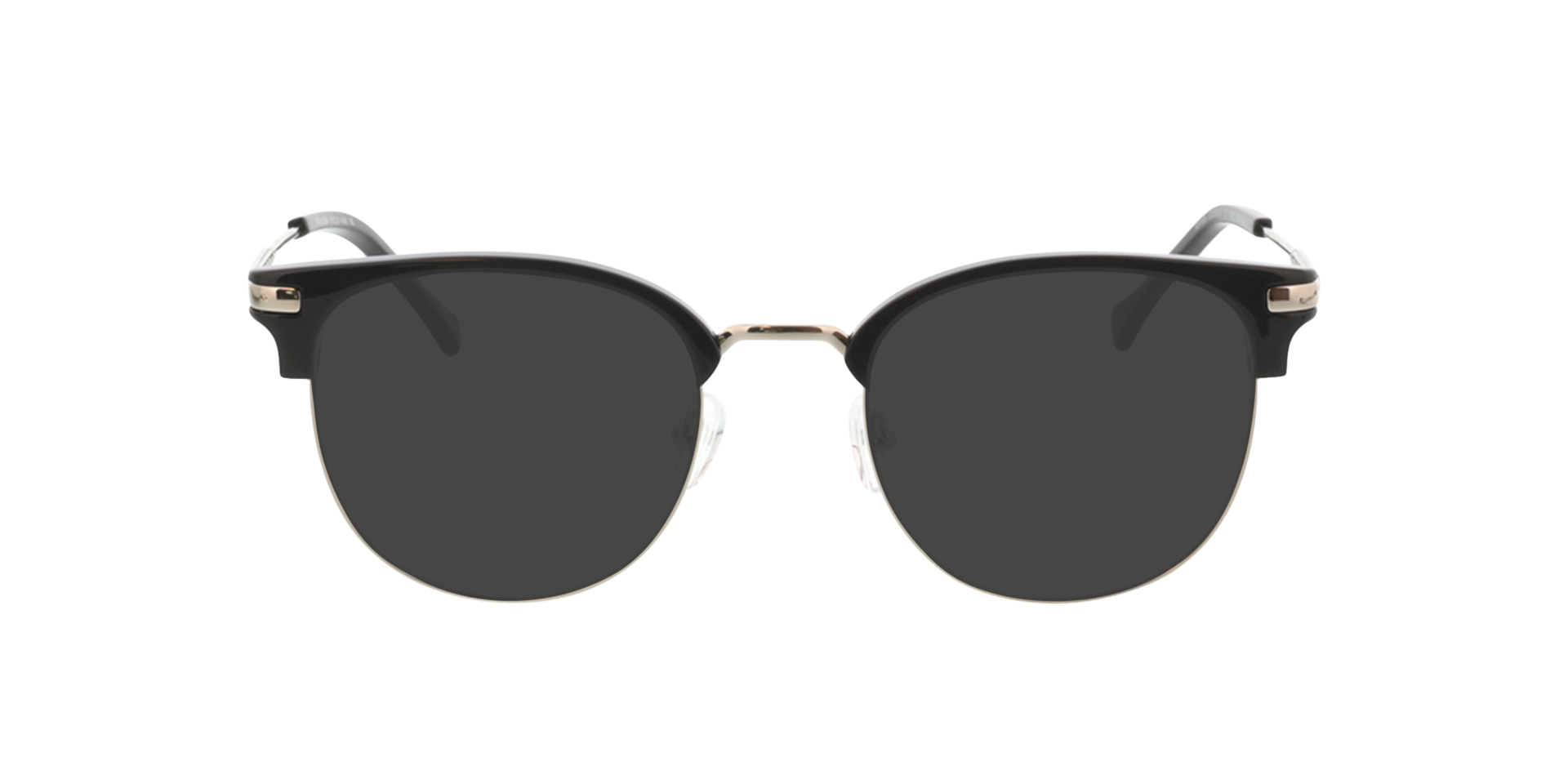 Wimbledon Schwarz & Silber MetallEyeglass Frames von B24, mit getönten Gläsern