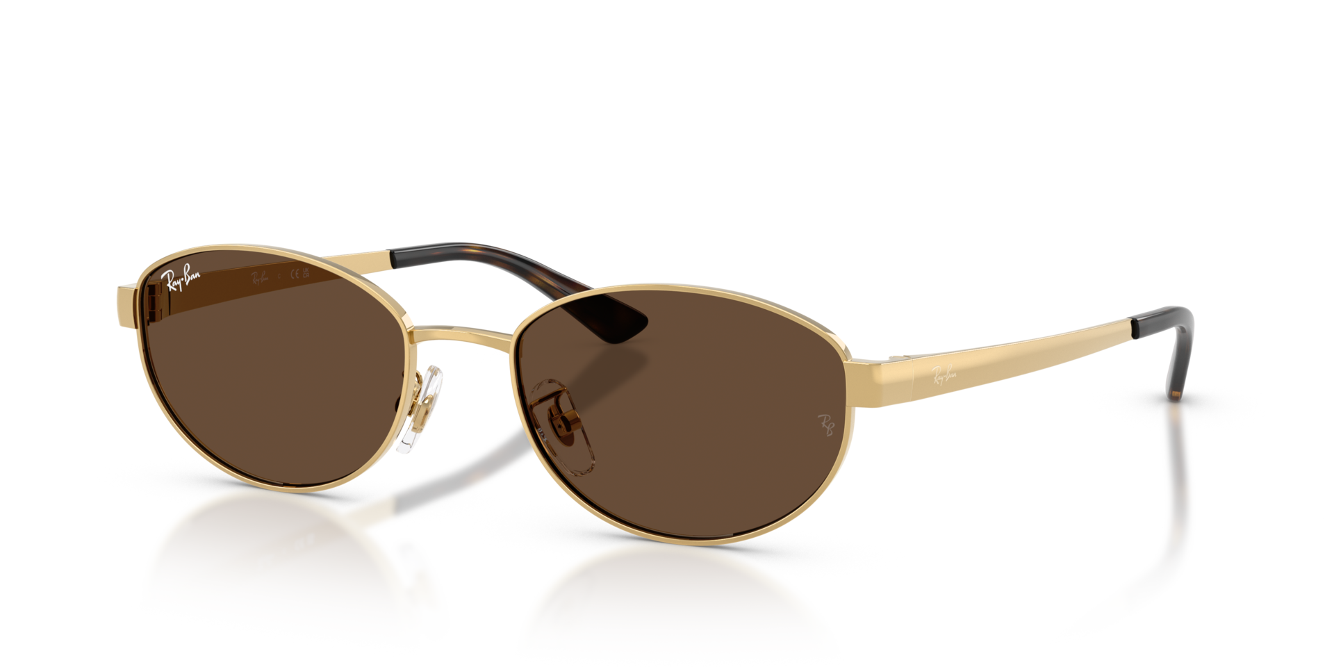 RB3774D Arista Gold MetallSunglass Frames von B24, Dreiviertelansicht