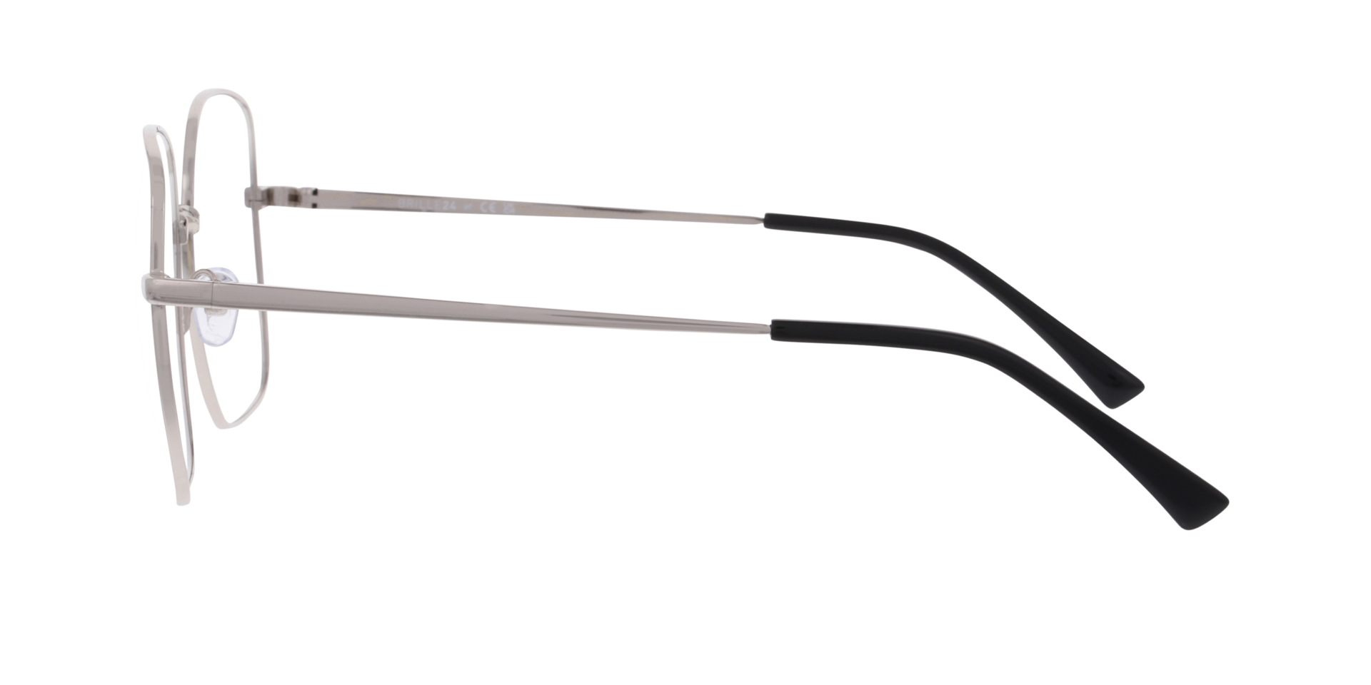 Terra Zilver MetaalEyeglass Frames van B24, Zijaanzicht