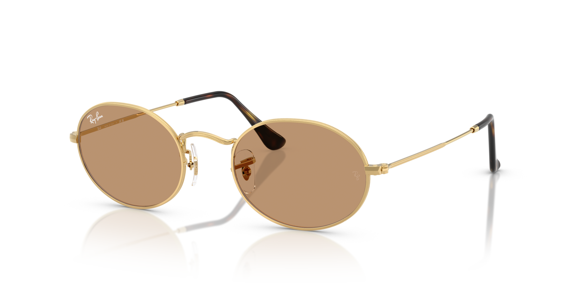 RB3547 Arista goud MetaalSunglass Frames van B24, Hoekweergave