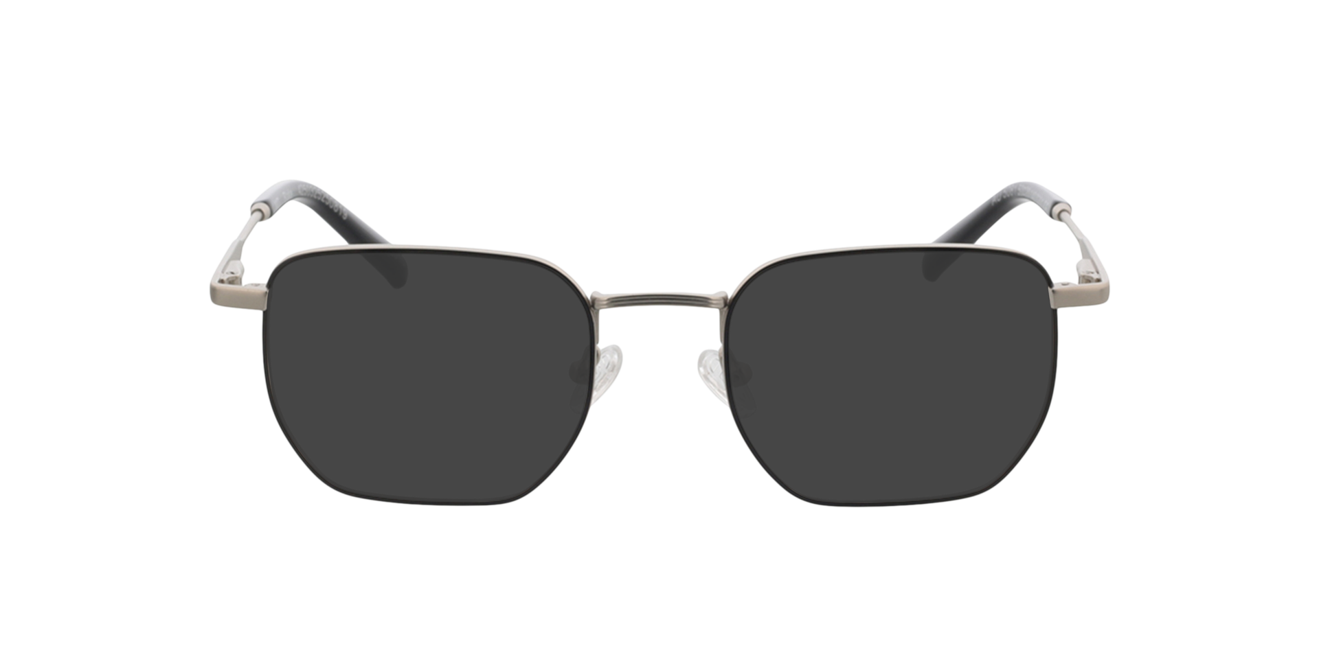 Blake Satijn zilver  &  zwart MetaalEyeglass Frames van B24, met getinte lenzen