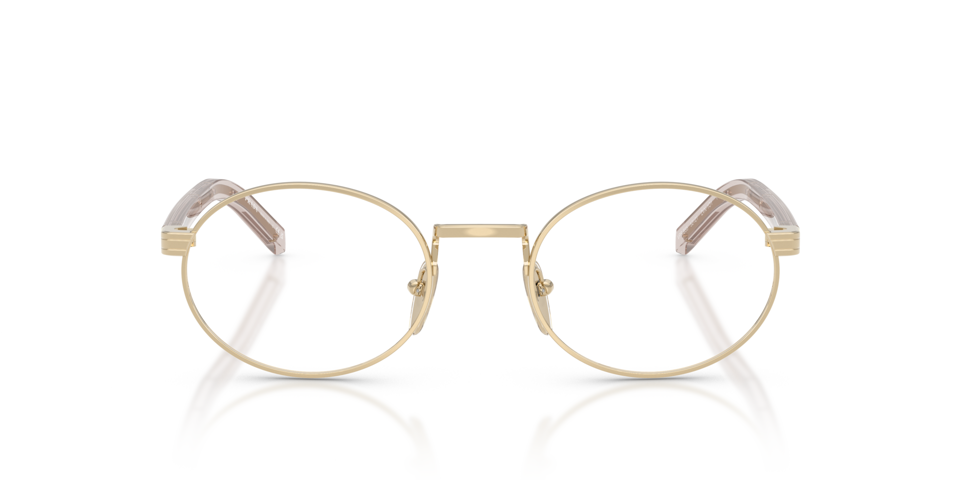 PR B55V Hellgold MetallEyeglass Frames von B24, Vorderansicht