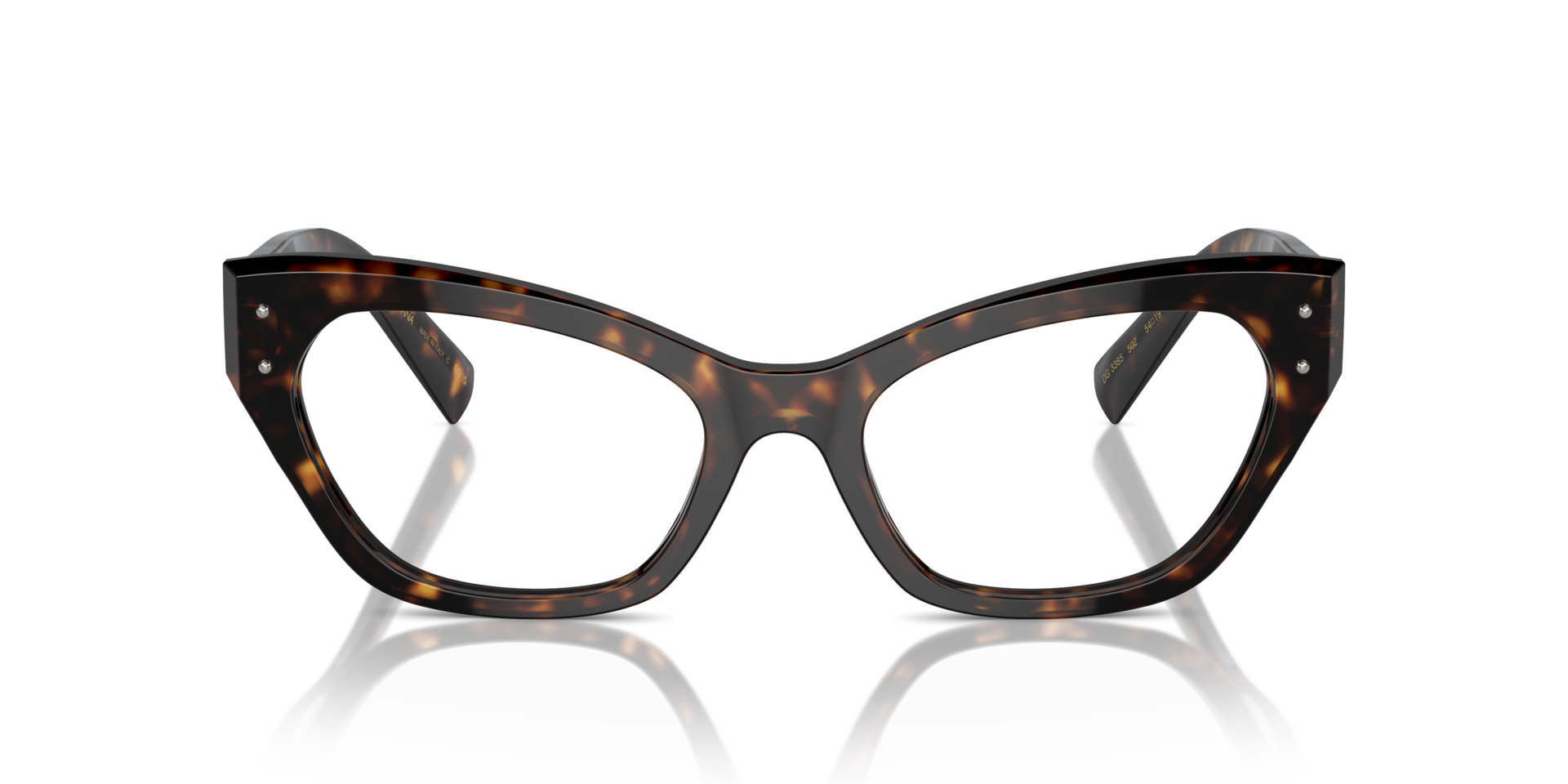 DG3385 Havana AcetaatEyeglass Frames van B24, Vooraanzicht