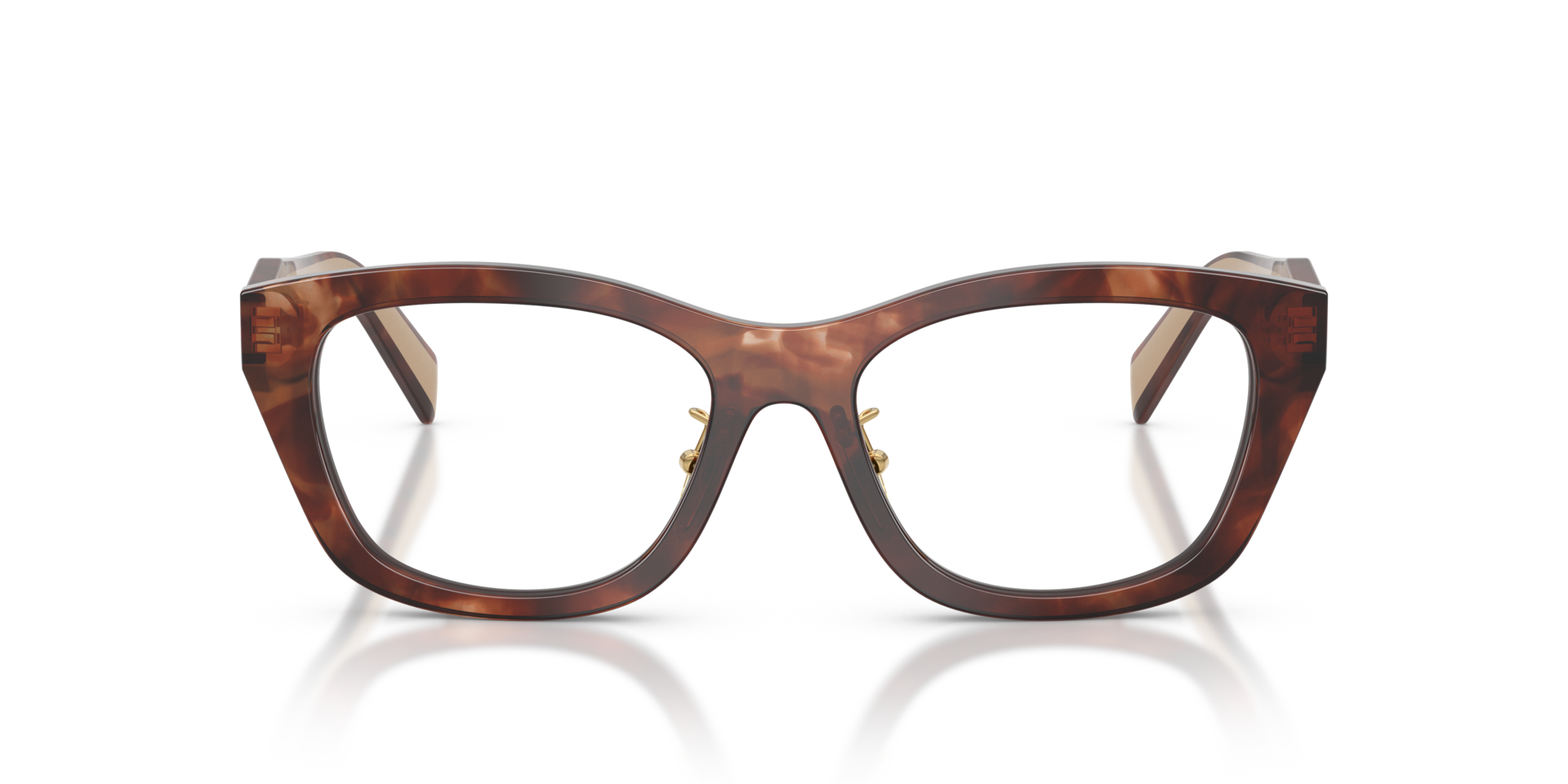 PR D11VD Caramel Havana AcetatEyeglass Frames von B24, Vorderansicht