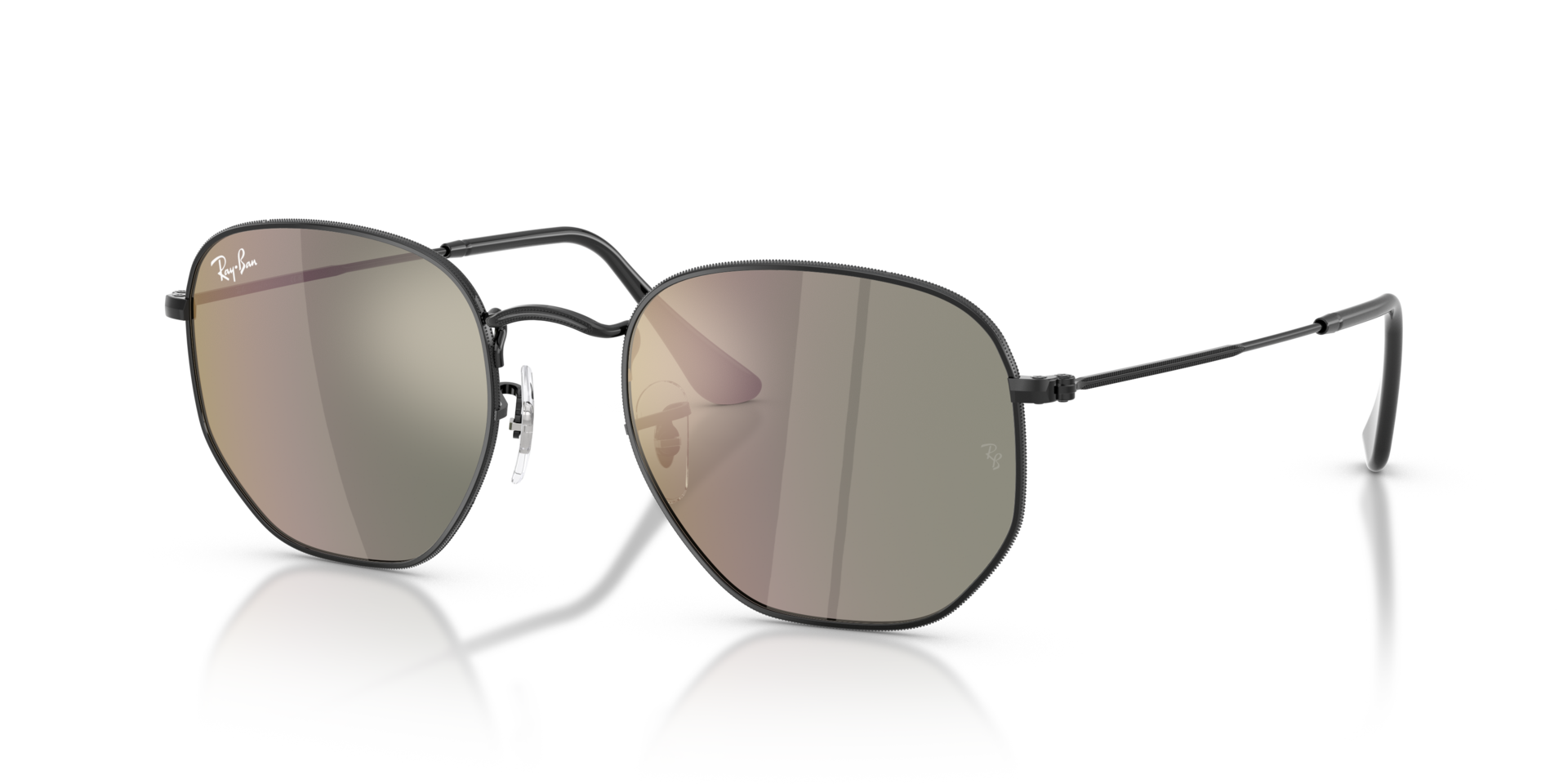 RB3548N Zwart MetaalSunglass Frames van B24, Hoekweergave