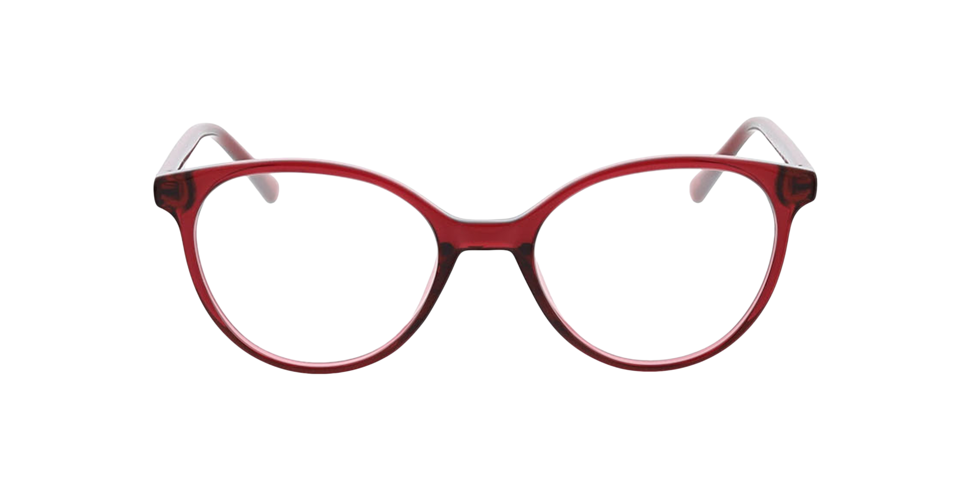 Amelie Melkachtig bordeaux KunststofEyeglass Frames van B24, Vooraanzicht