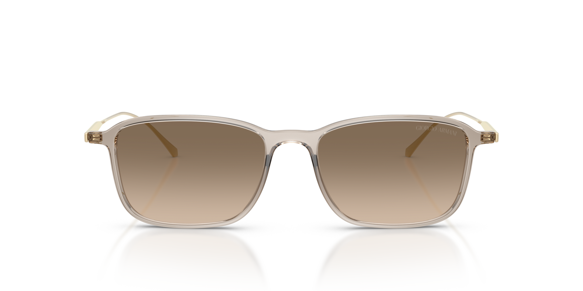 AR8264U Braun transparent KunststoffSunglass Frames von B24, Vorderansicht