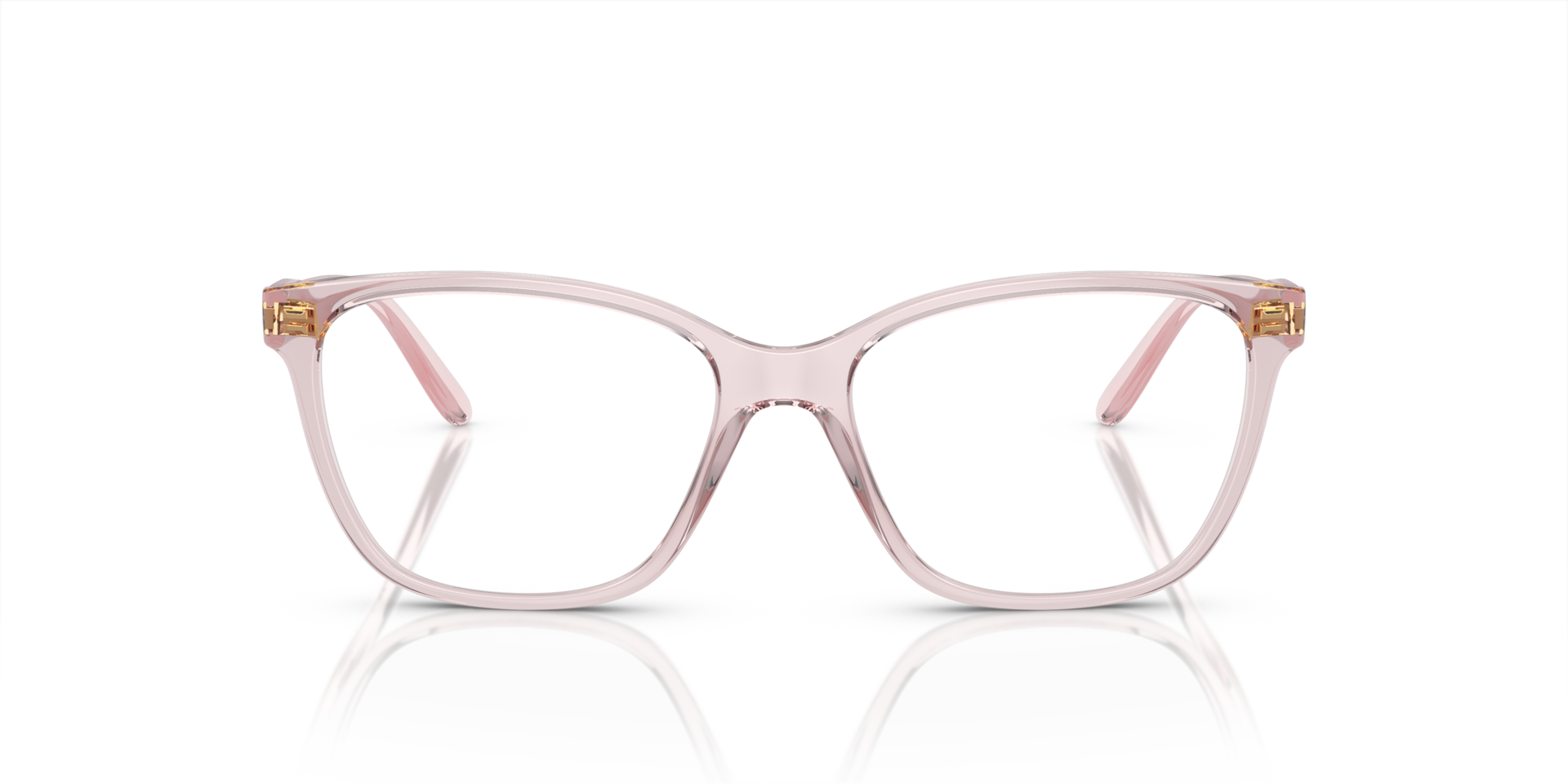 VO5518 Transparant Roze KunststofEyeglass Frames van B24, Vooraanzicht