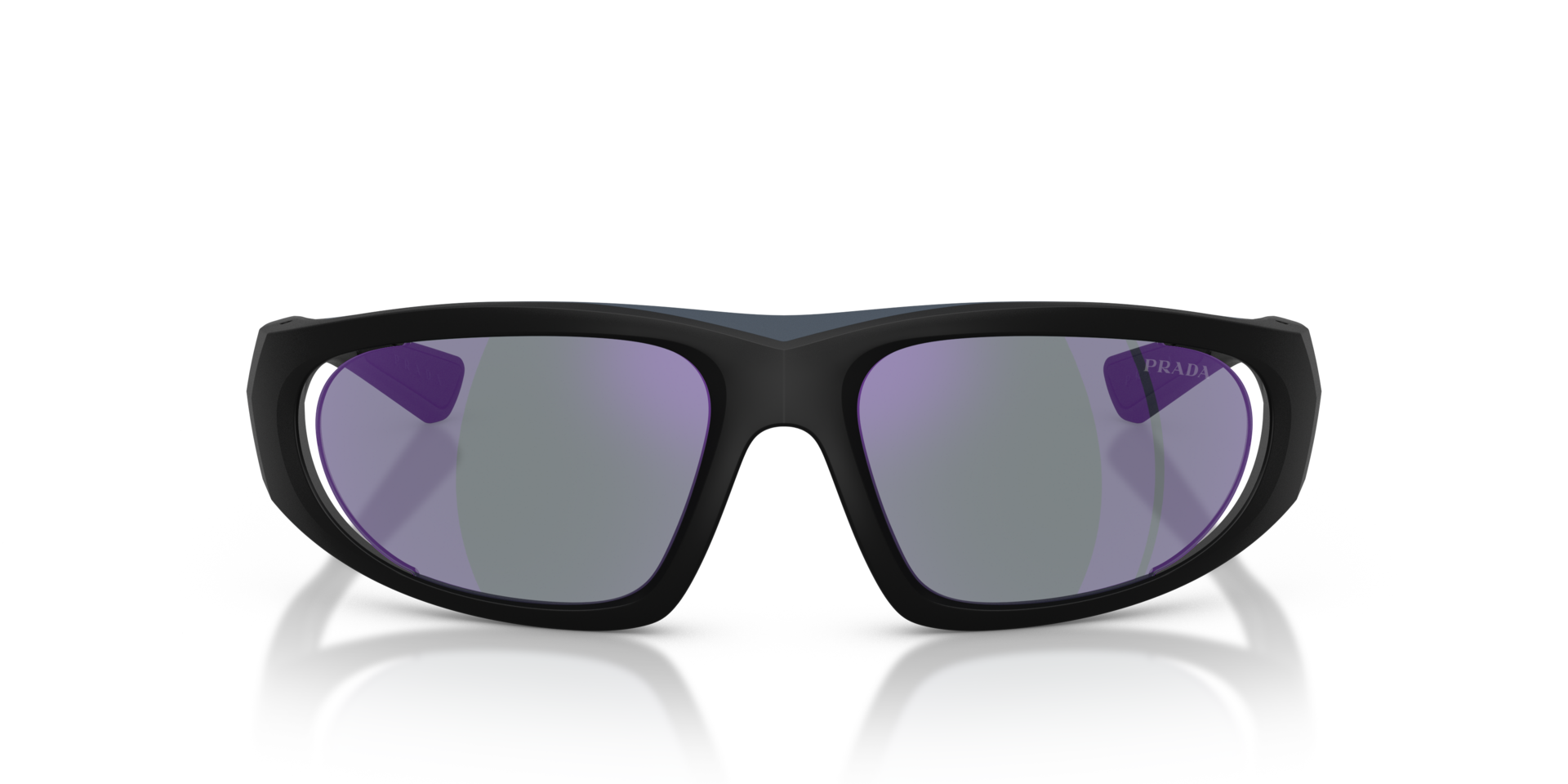 PS B03S Matt Schwarz KunststoffSunglass Frames von B24, Vorderansicht