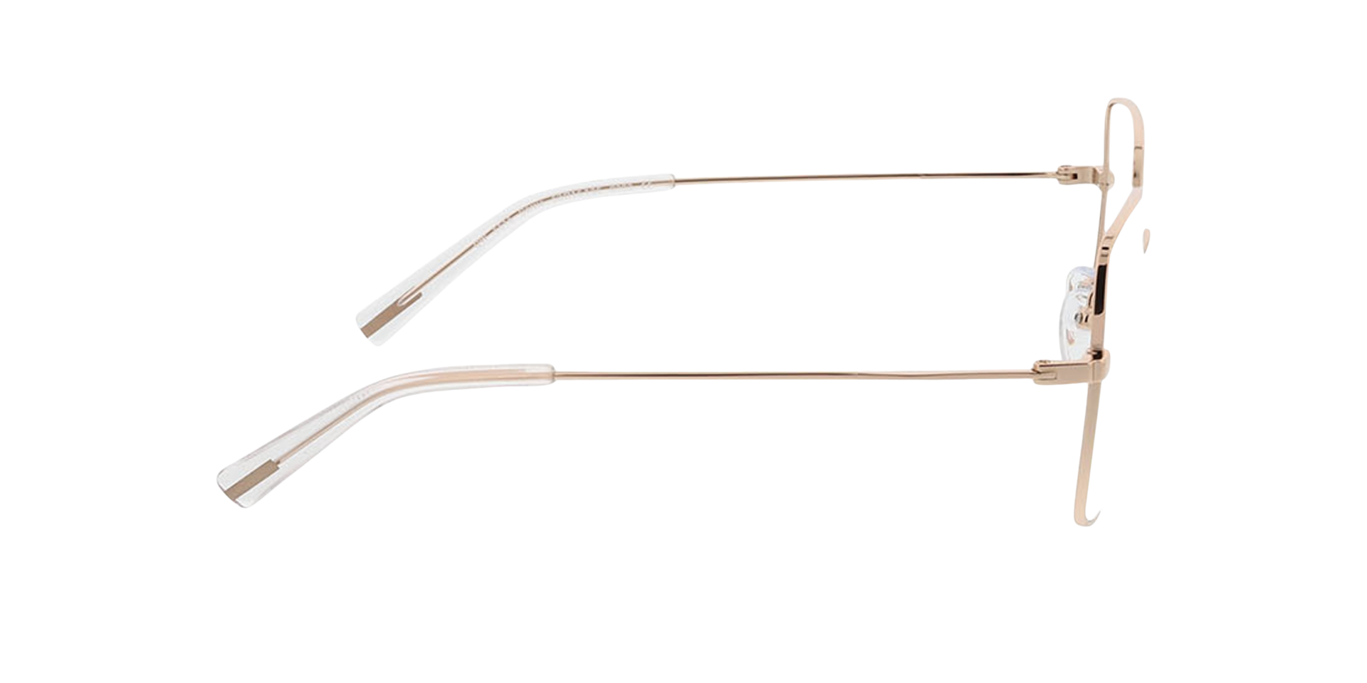 Carrie Roségold MetallEyeglass Frames von B24, Seitenansicht