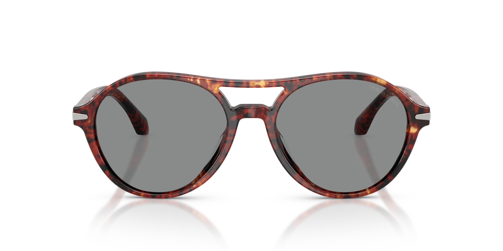 AR8236U Rood Havana AcetaatSunglass Frames van B24, Vooraanzicht