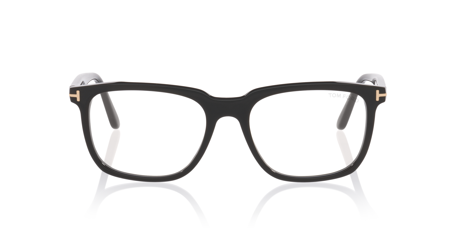 FT6080-B Schwarz AcetatEyeglass Frames von B24, Vorderansicht