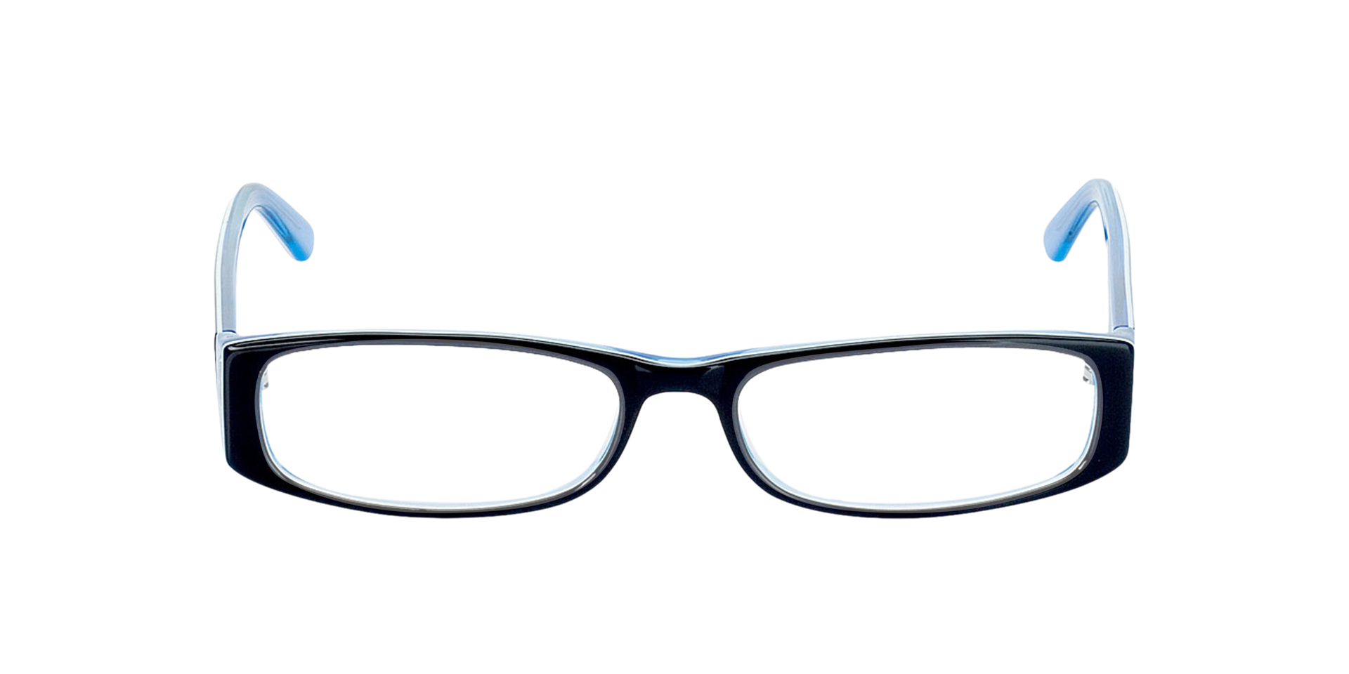 Florence Dark Blue  &  Blue AcetatEyeglass Frames von B24, Vorderansicht