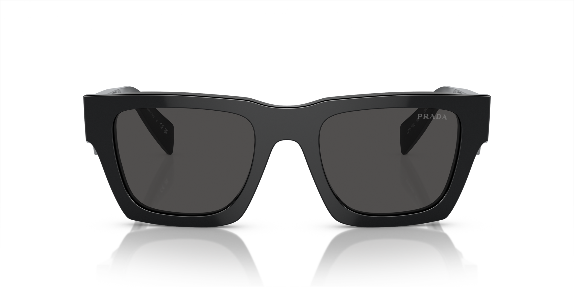 PR A06S Schwarz AcetatSunglass Frames von B24, Vorderansicht