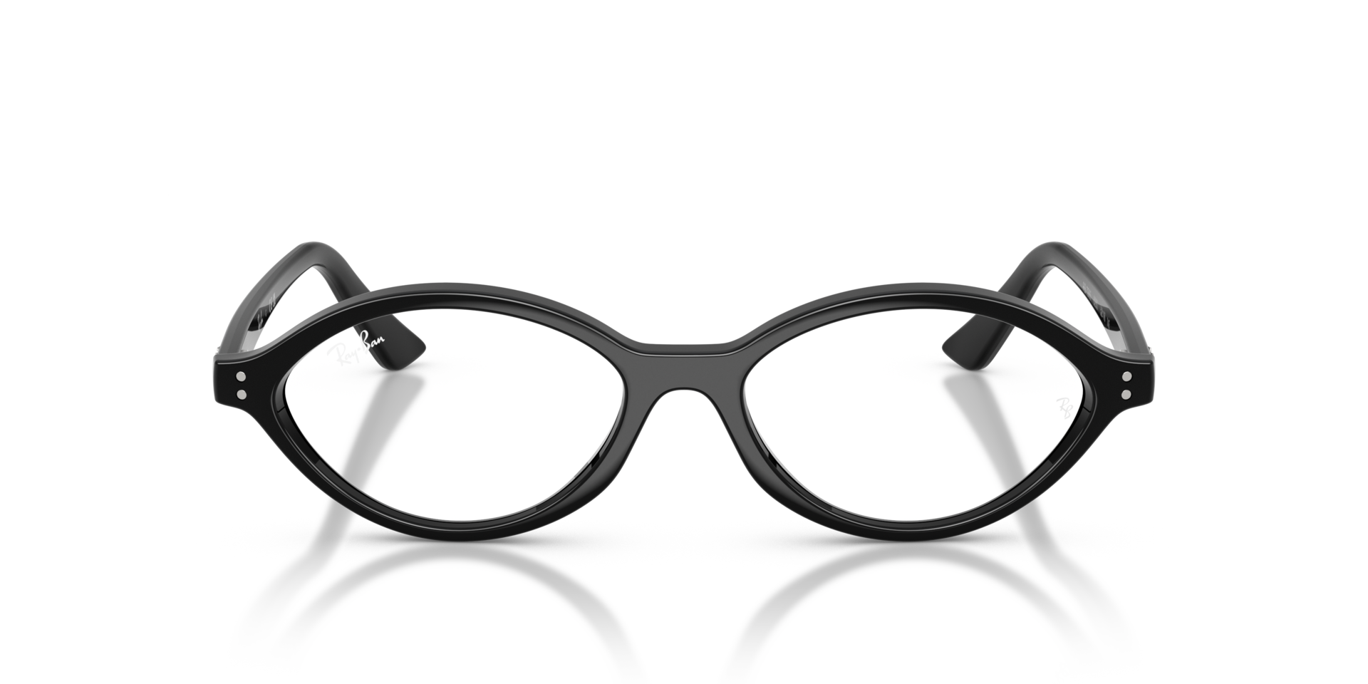 RB7265 Zwart KunststofEyeglass Frames van B24, Vooraanzicht
