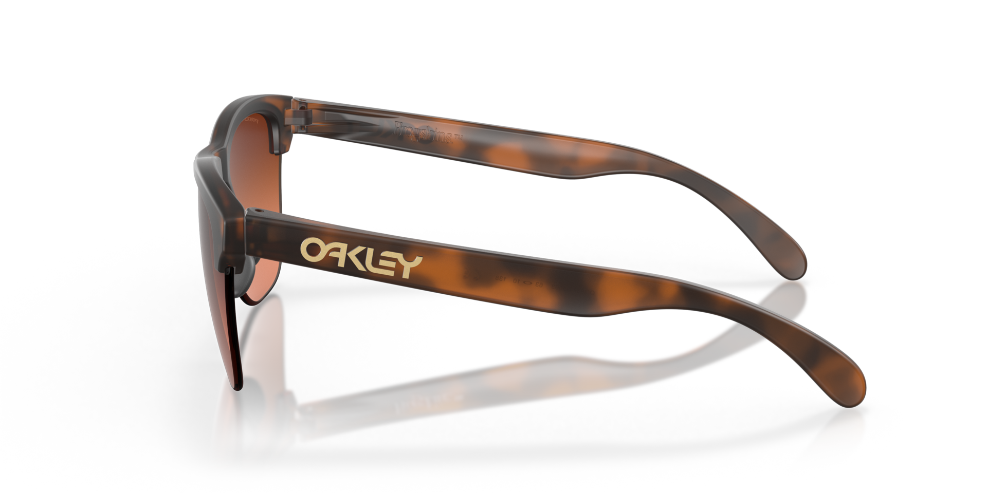 Frogskins™ Lite Matt Braun Tortoise KunststoffSunglass Frames von B24, Seitenansicht