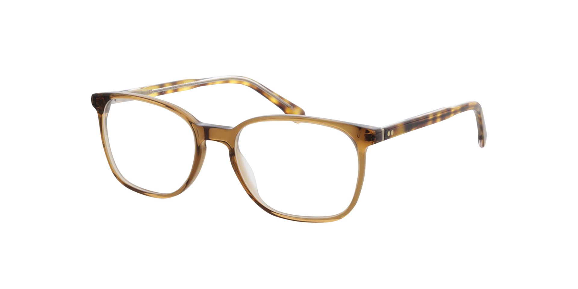 Kensington Bruin  &  tweelaags Havana kristal AcetaatEyeglass Frames van B24, Hoekweergave