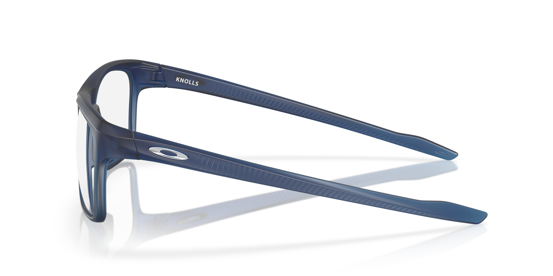 Knolls Satin Transparent Blue KunststoffEyeglass Frames von B24, Seitenansicht