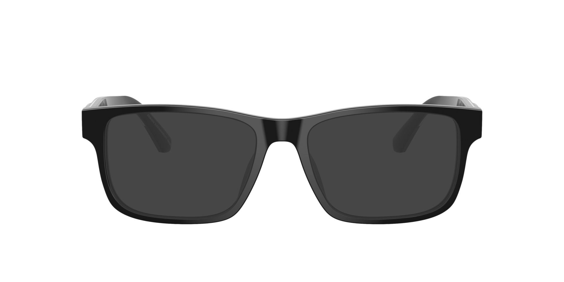 EA3265U Schwarz glänzend AcetatEyeglass Frames von B24, mit getönten Gläsern