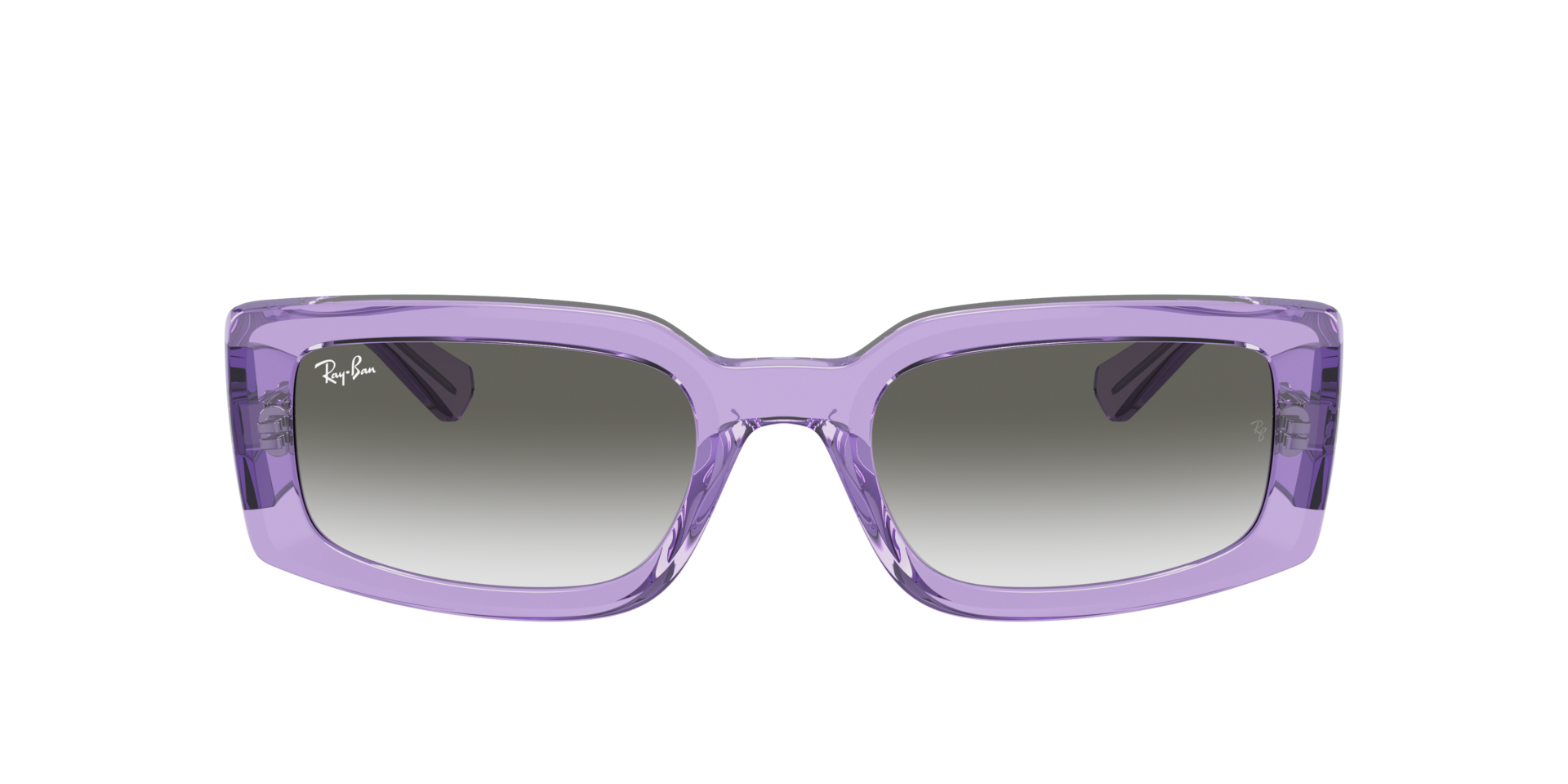 RB4395 Transparant violet KunststofSunglass Frames van B24, met getinte lenzen