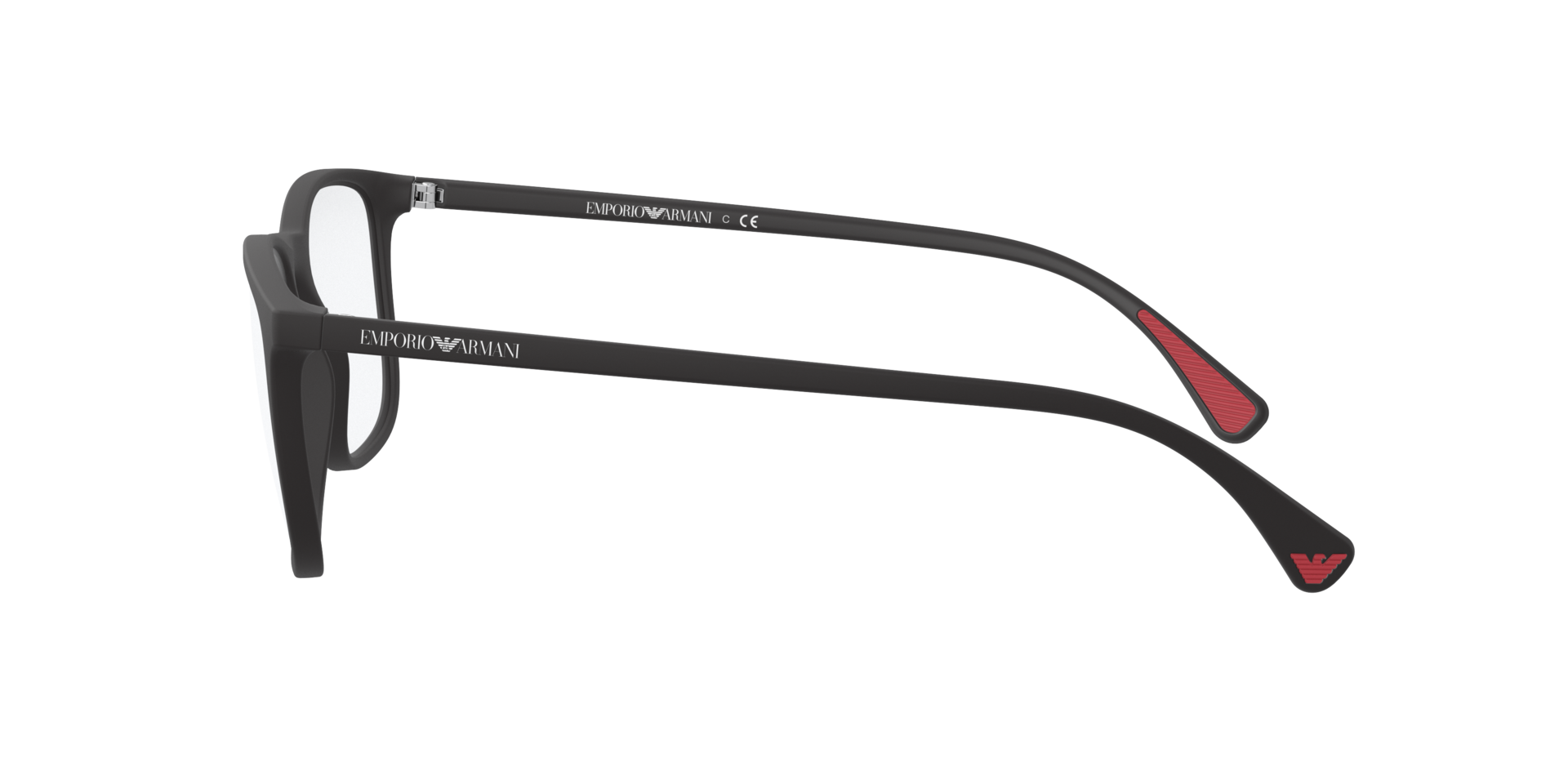 EA3177 Matzwart KunststofEyeglass Frames van B24, Zijaanzicht