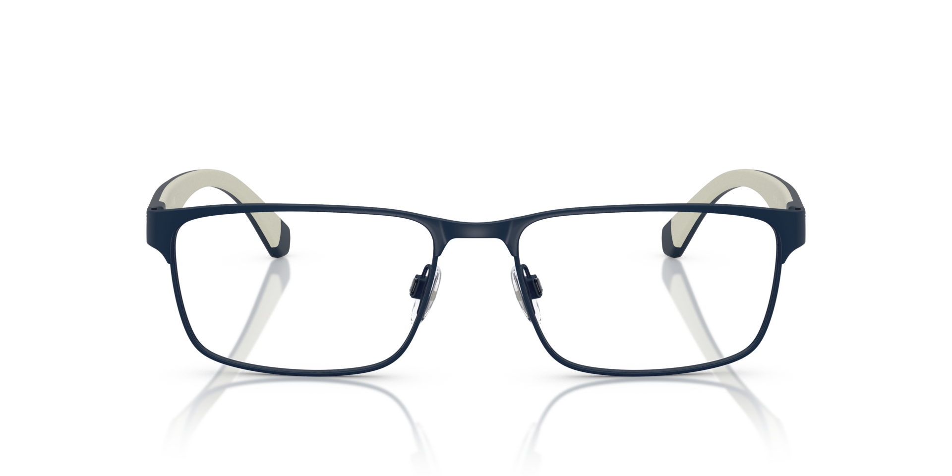 EA1105 Matt Blau MetallEyeglass Frames von B24, Vorderansicht