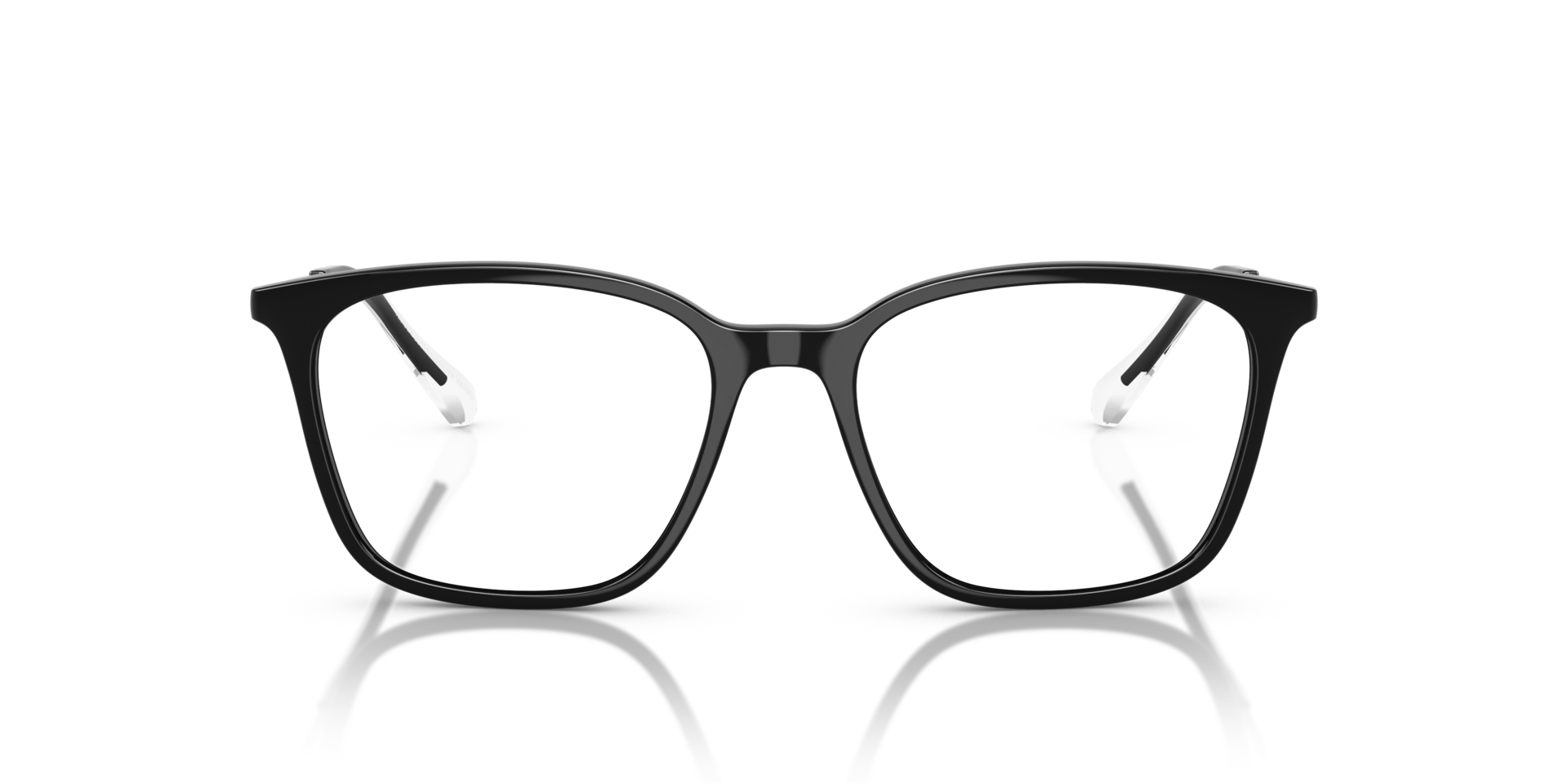 AX3120 Schwarz glänzend KunststoffEyeglass Frames von B24, Vorderansicht