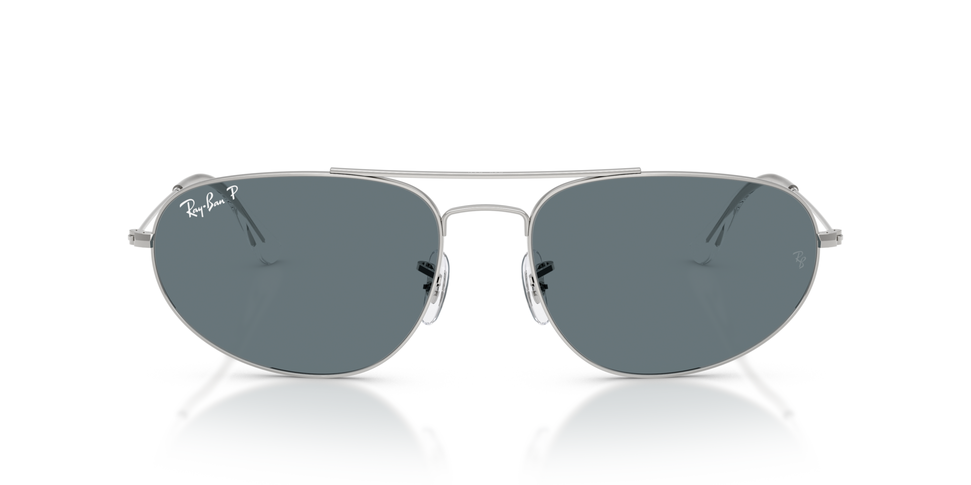 RB3945 Zilver MetaalSunglass Frames van B24, Vooraanzicht