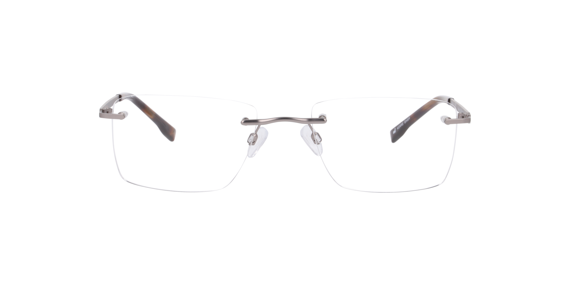 Newport Grijs MetaalEyeglass Frames van B24, Vooraanzicht