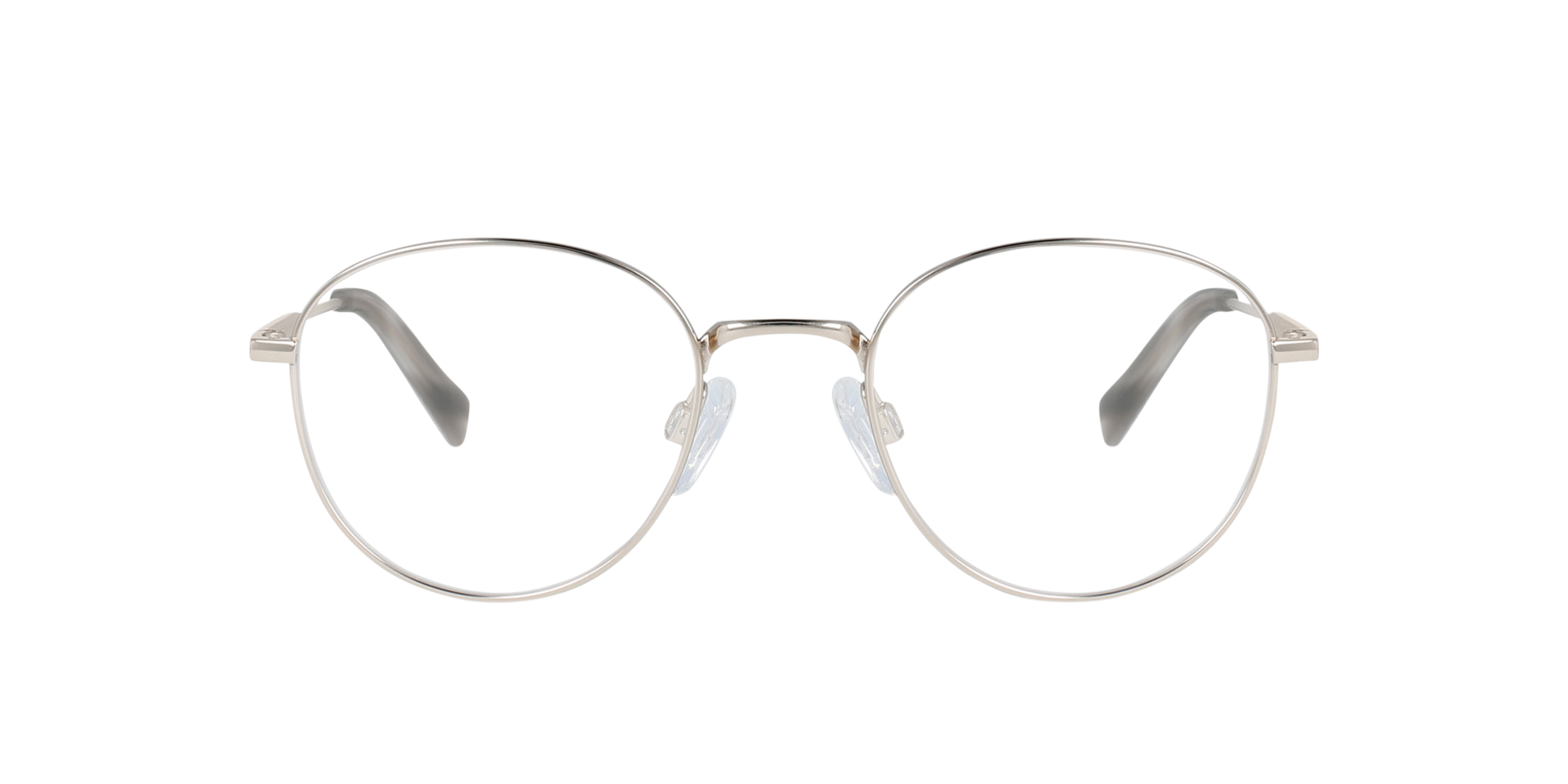 Luke Platinum Silver Titanium TitaanEyeglass Frames van B24, Vooraanzicht