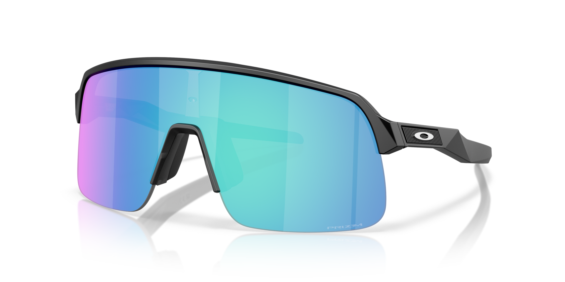 Sutro™ Lite S Matzwart KunststofSunglass Frames van B24, Hoekweergave