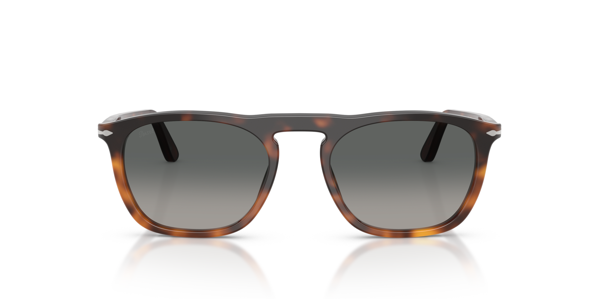 PO3391S Gradient Havana AcetaatSunglass Frames van B24, Vooraanzicht