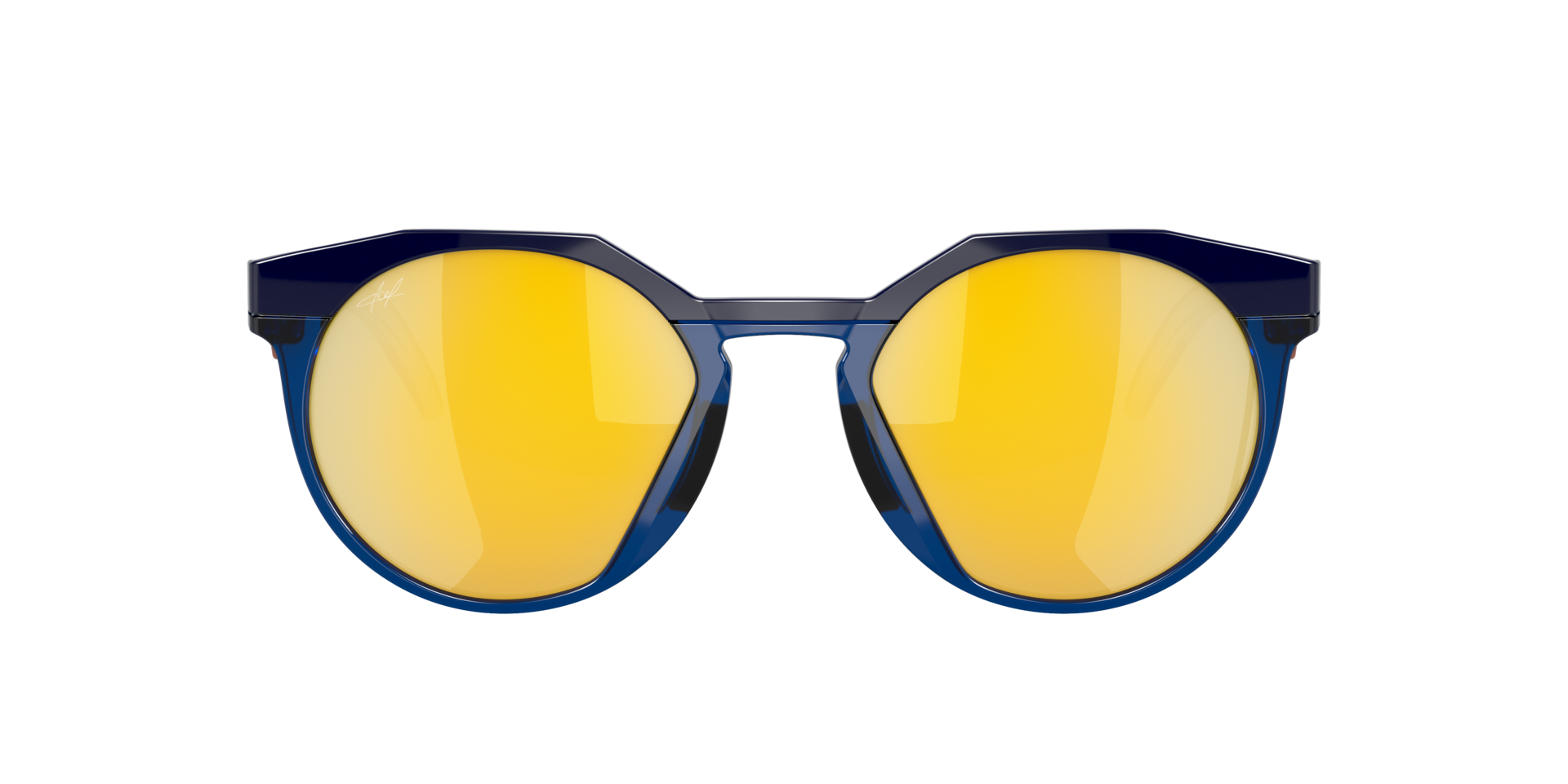 Kylian Mbappé Signature Series HSTN Navy & Transparent Blue KunststoffSunglass Frames von B24, mit getönten Gläsern