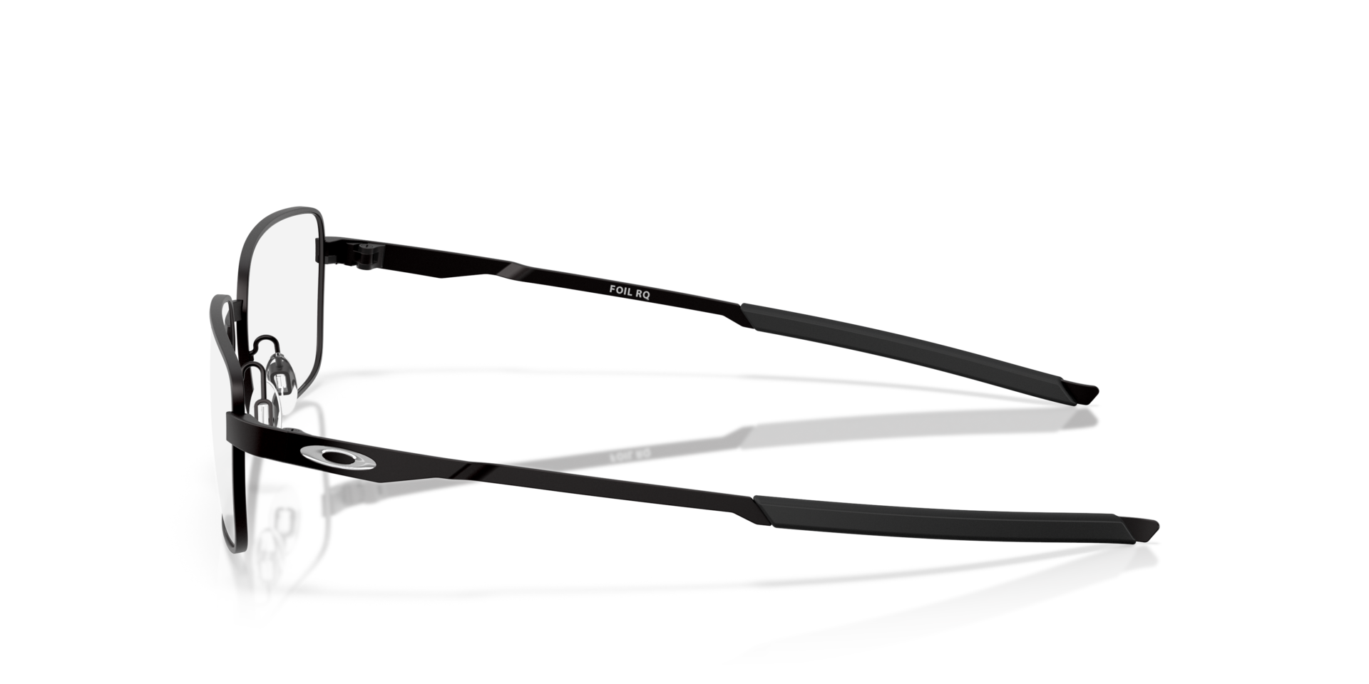 Foil RQ Satijnglans zwart MetaalEyeglass Frames van B24, Zijaanzicht
