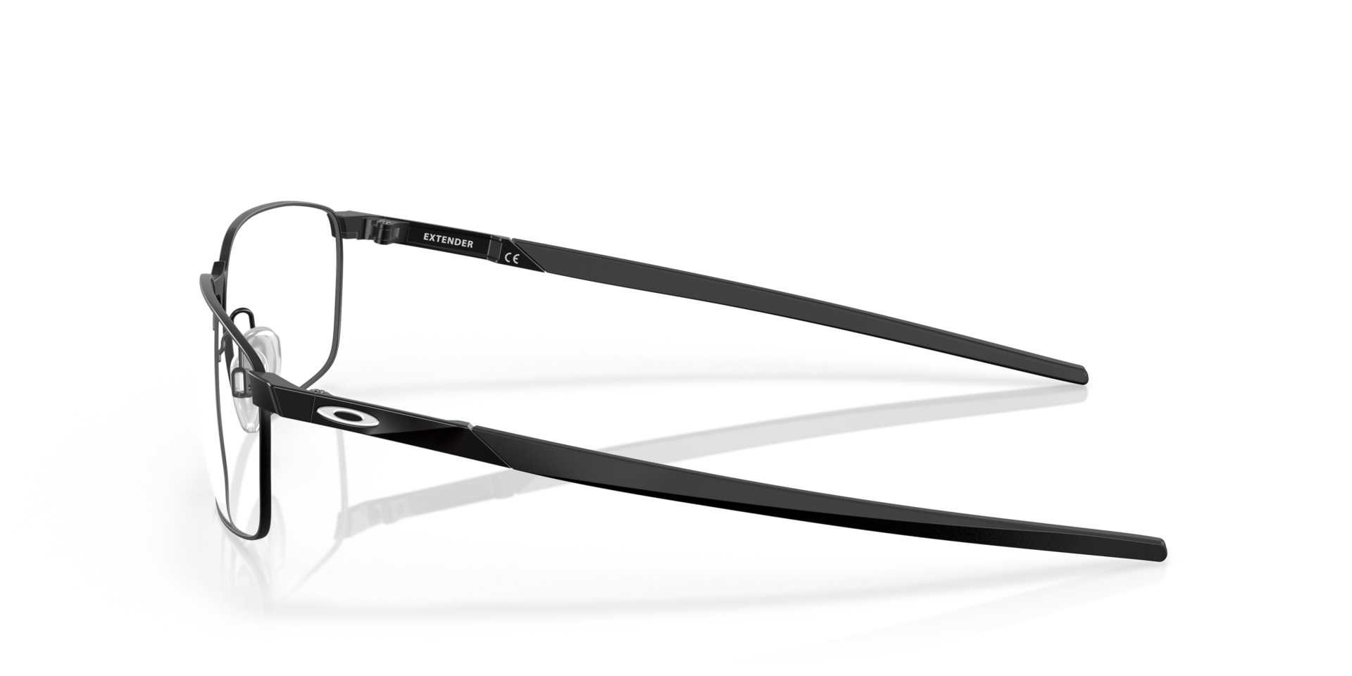 Extender Schwarz satiniert MetallEyeglass Frames von B24, Seitenansicht