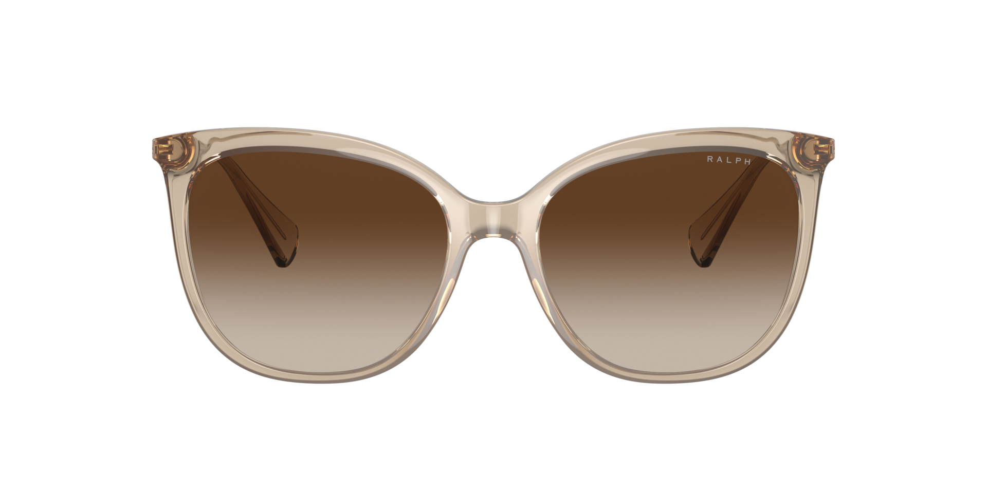 RA5248 Shiny Transparent Brown KunststoffSunglass Frames von B24, mit getönten Gläsern
