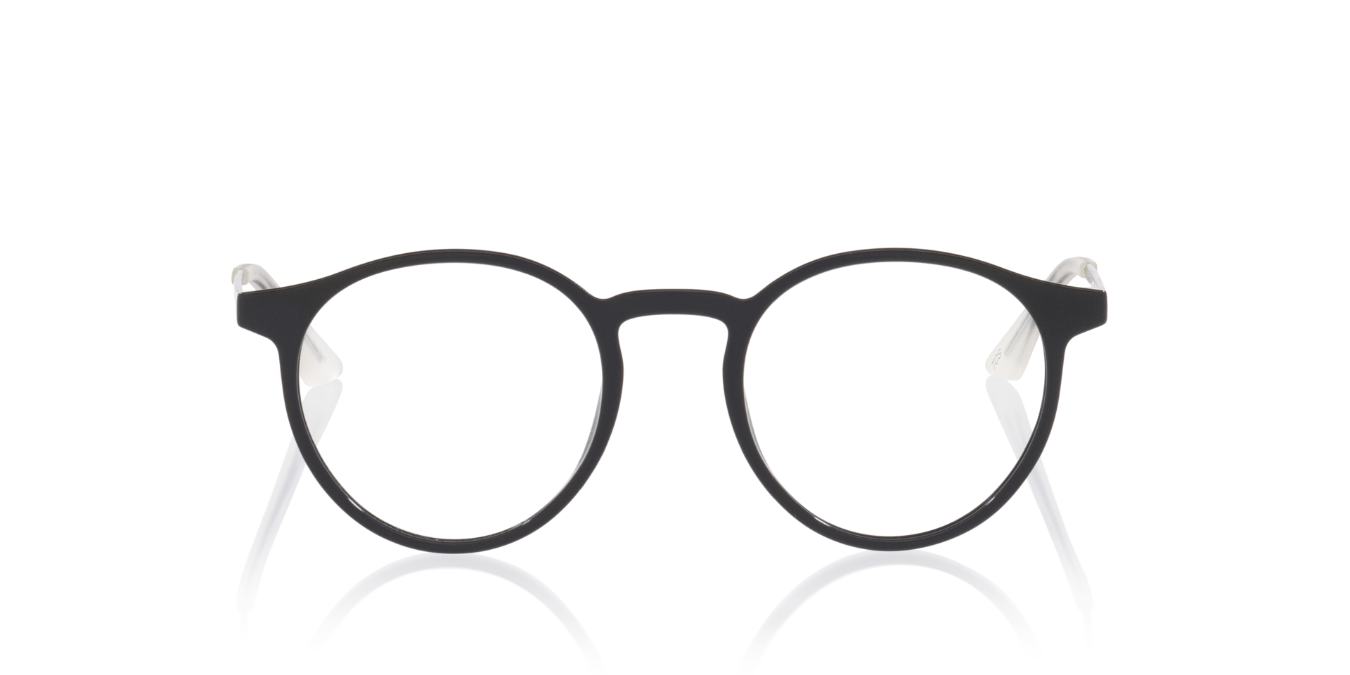 Pu0524O Zwart KunststofEyeglass Frames van B24, Vooraanzicht
