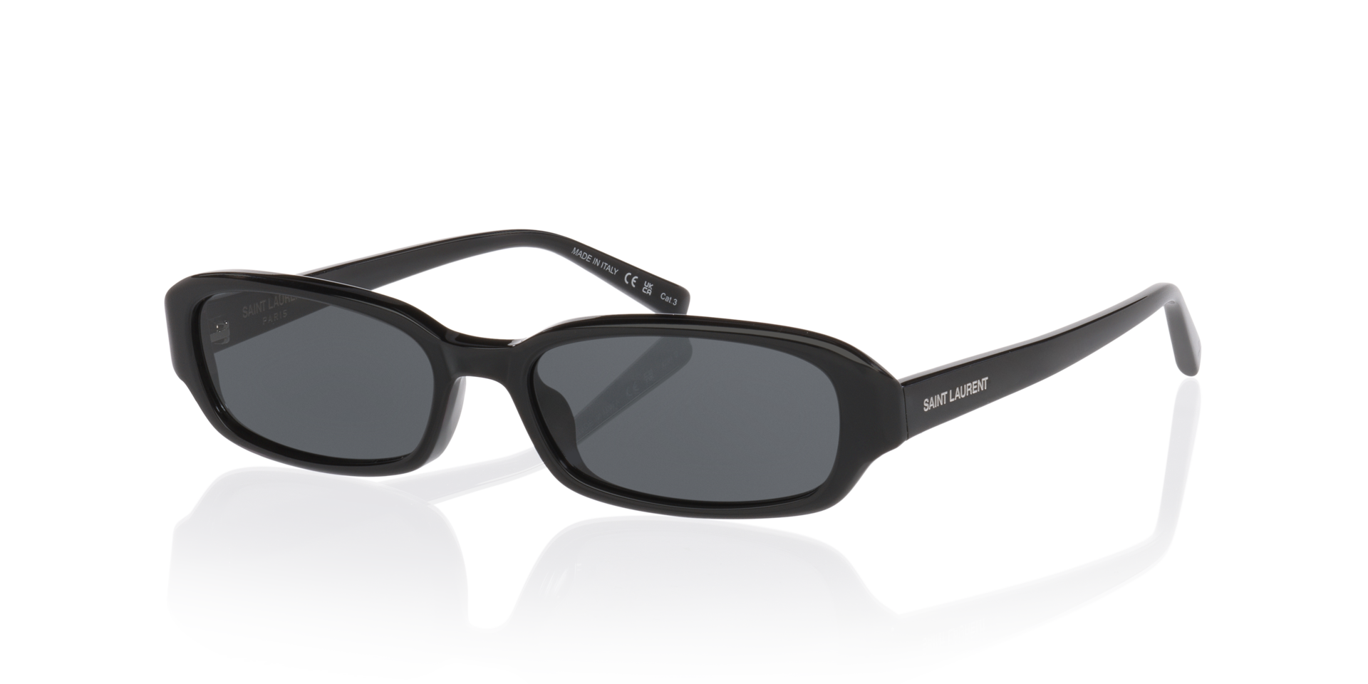 Sl 872 Erin Zwart AcetaatSunglass Frames van B24, Hoekweergave