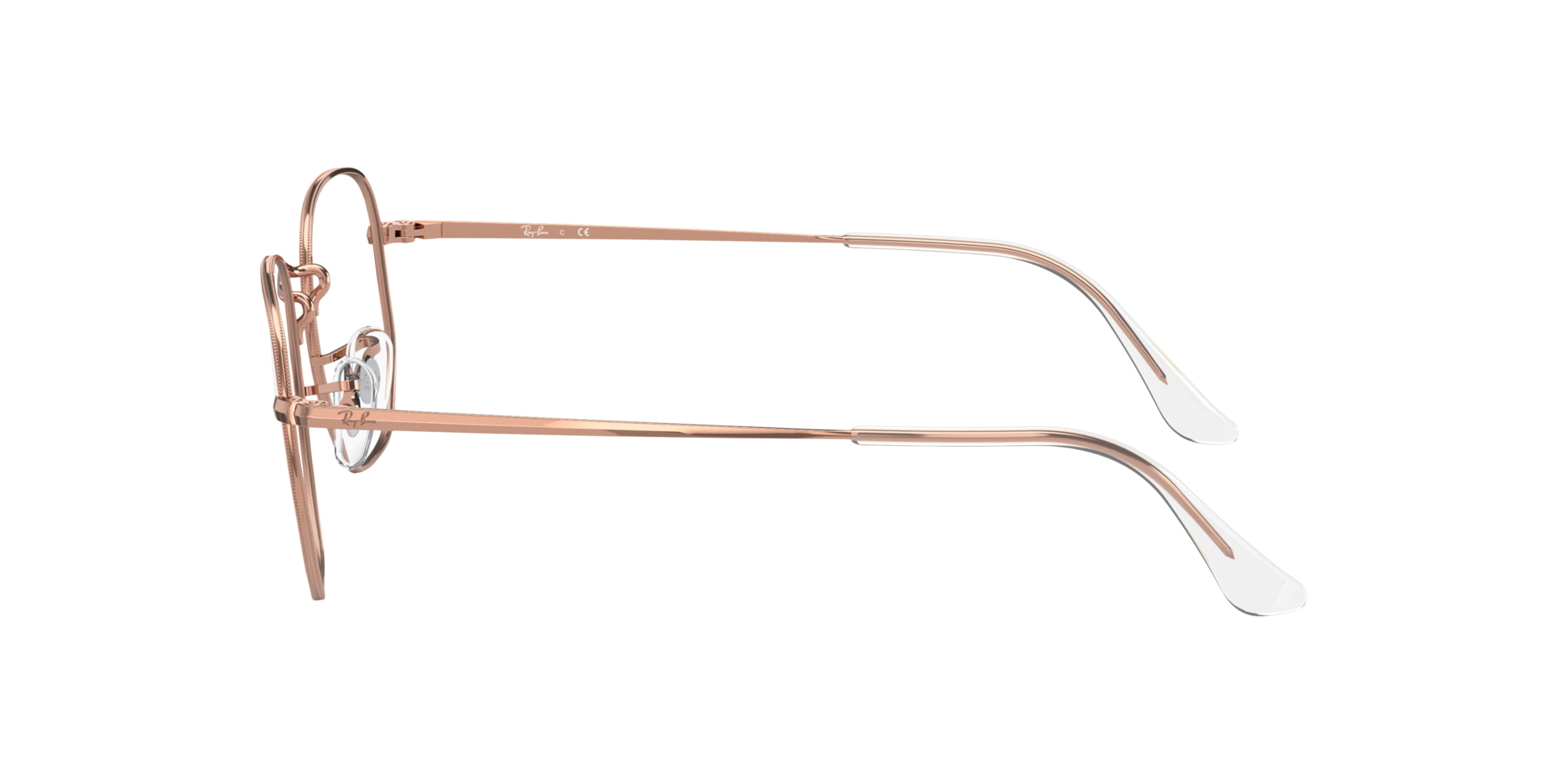 RB6448 Roségoud MetaalEyeglass Frames van B24, Zijaanzicht