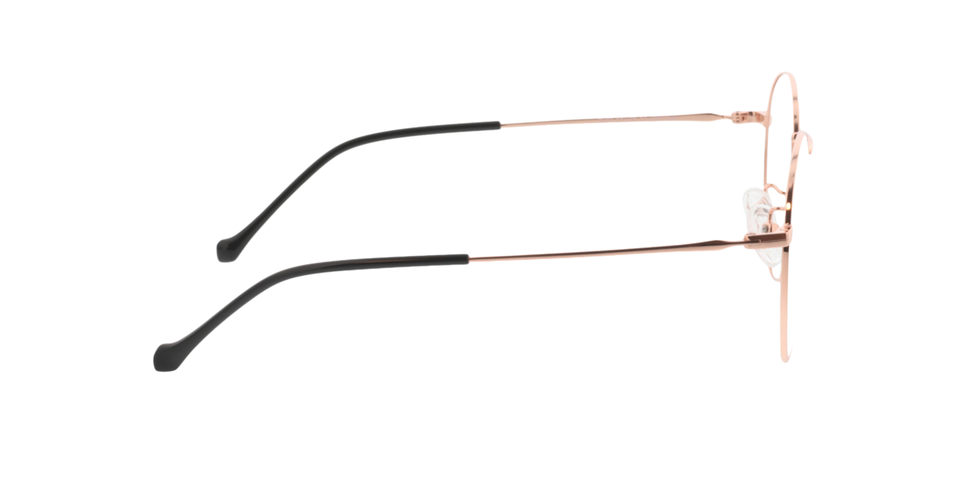 Eden Roségoud MetaalEyeglass Frames van B24, Zijaanzicht