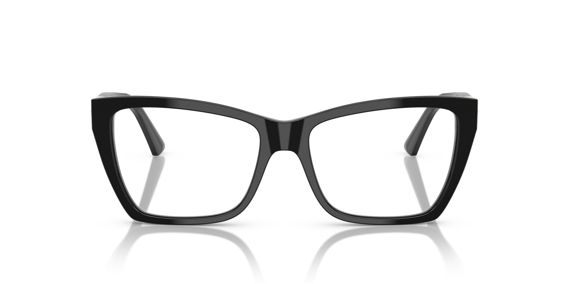 JC3028 Zwart AcetaatEyeglass Frames van B24, Vooraanzicht