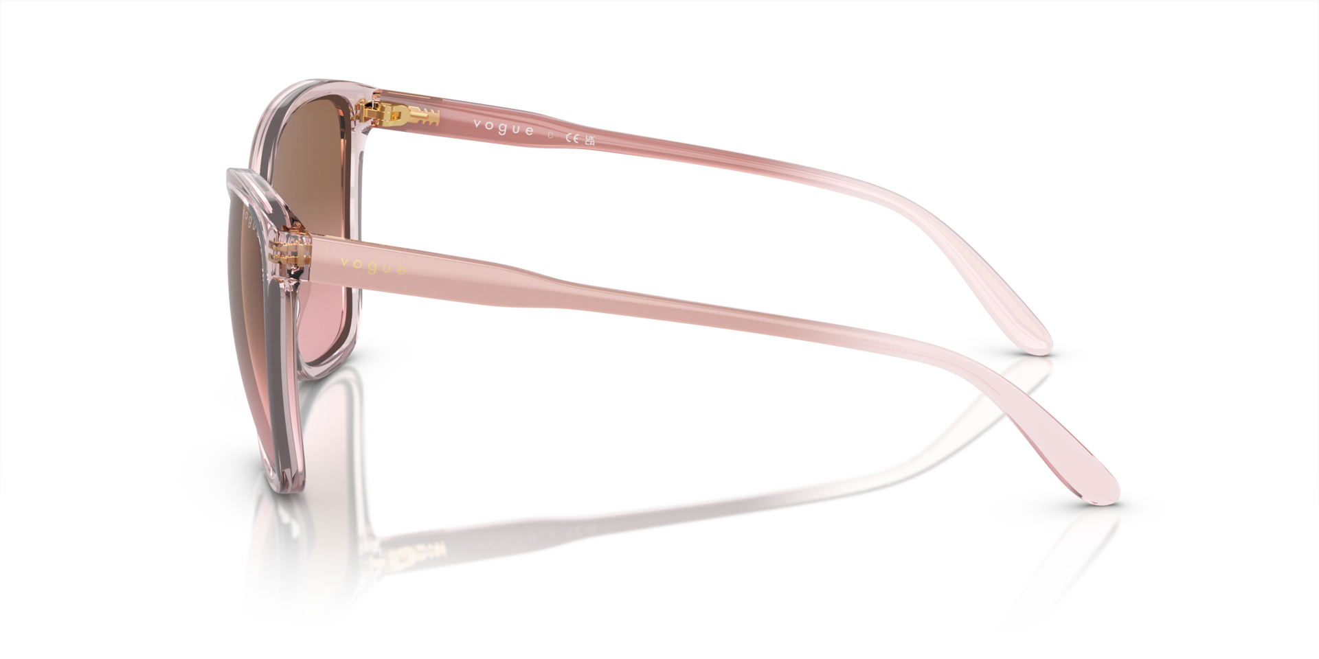 VO5520S Pink transparent KunststoffSunglass Frames von B24, Seitenansicht