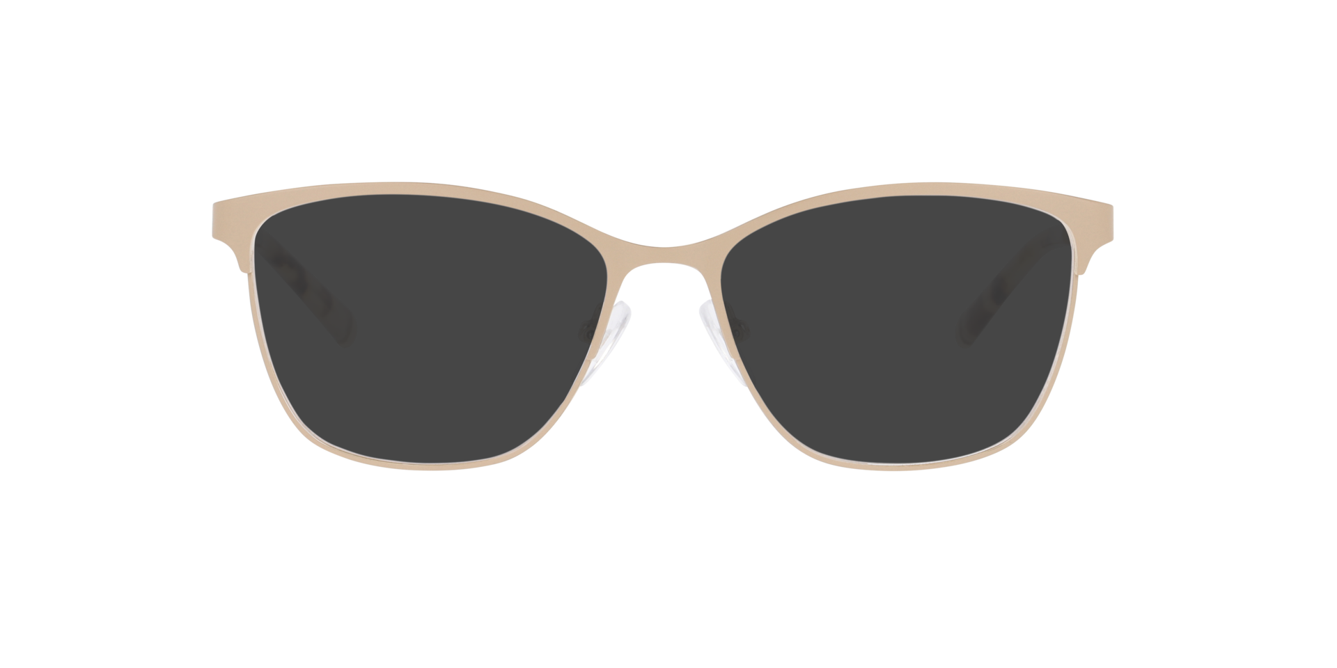 Freya Beige & Gold MetallEyeglass Frames von B24, mit getönten Gläsern
