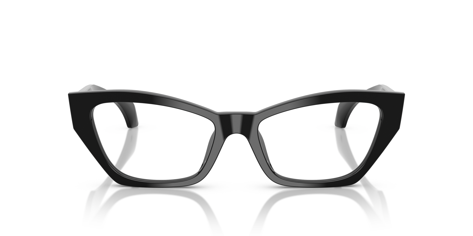 VE3373U Zwart AcetaatEyeglass Frames van B24, Vooraanzicht