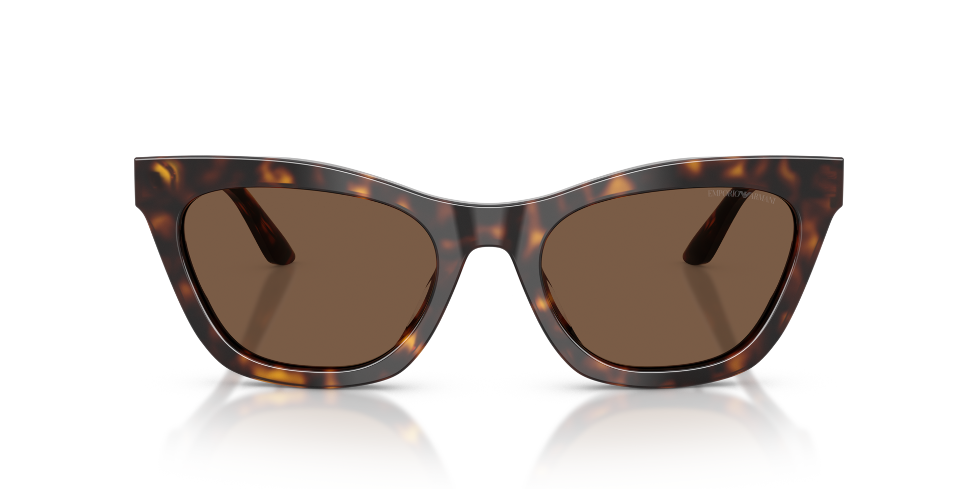 EA4259U Glanzend Havana AcetaatSunglass Frames van B24, Vooraanzicht