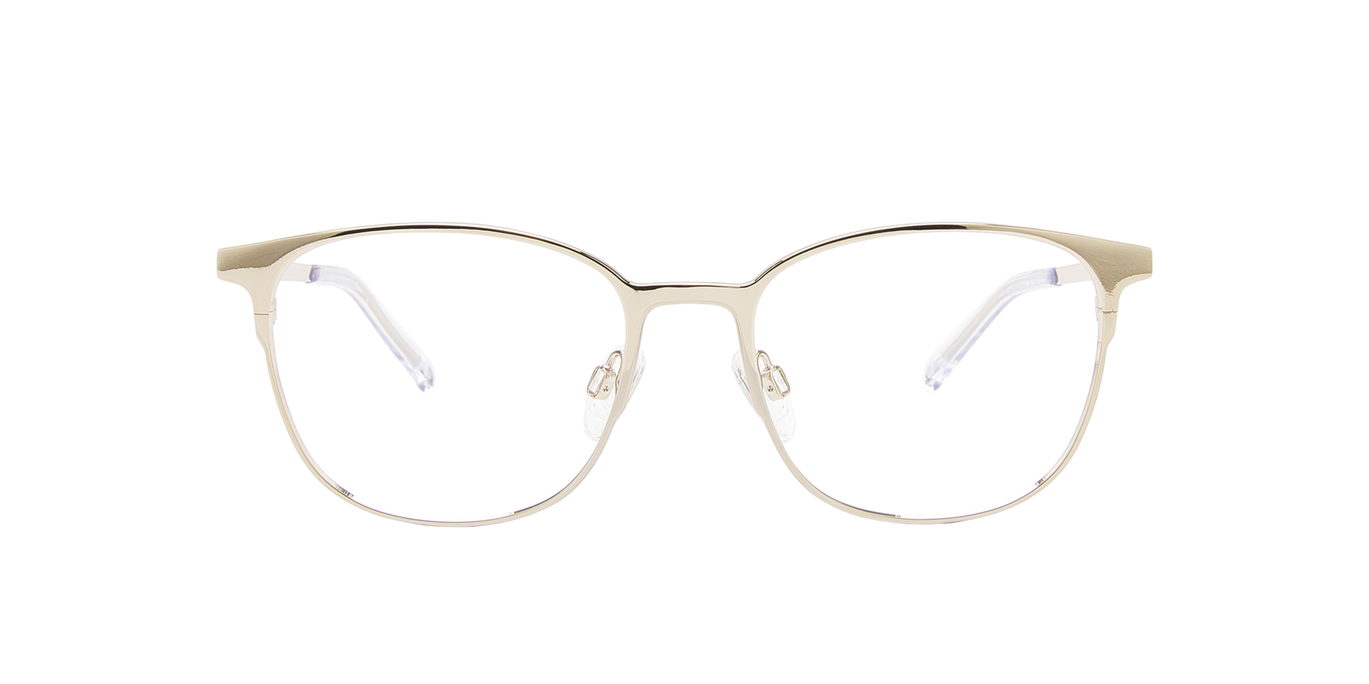 Luna Platinum Silver Titanium TitanEyeglass Frames von B24, Vorderansicht