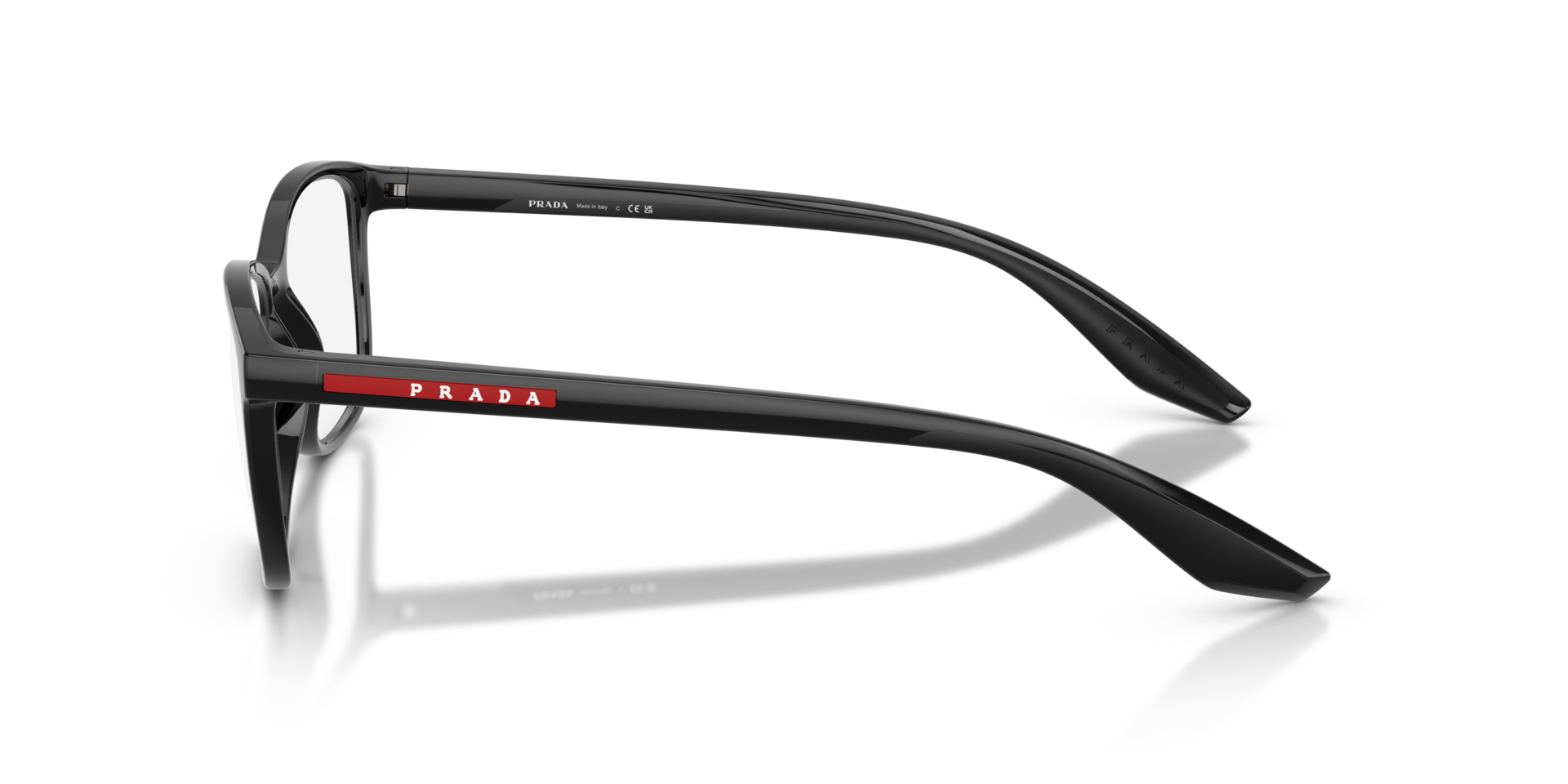 PS 07RV Zwart KunststofEyeglass Frames van B24, Zijaanzicht