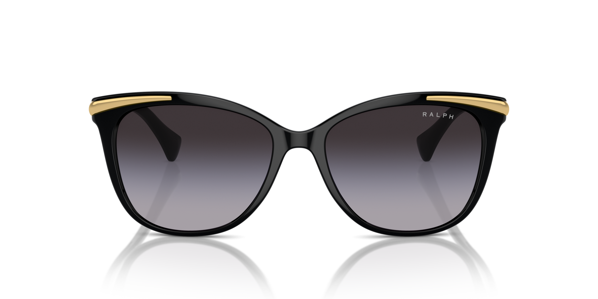 RA5309U Glanzend zwart KunststofSunglass Frames van B24, Vooraanzicht