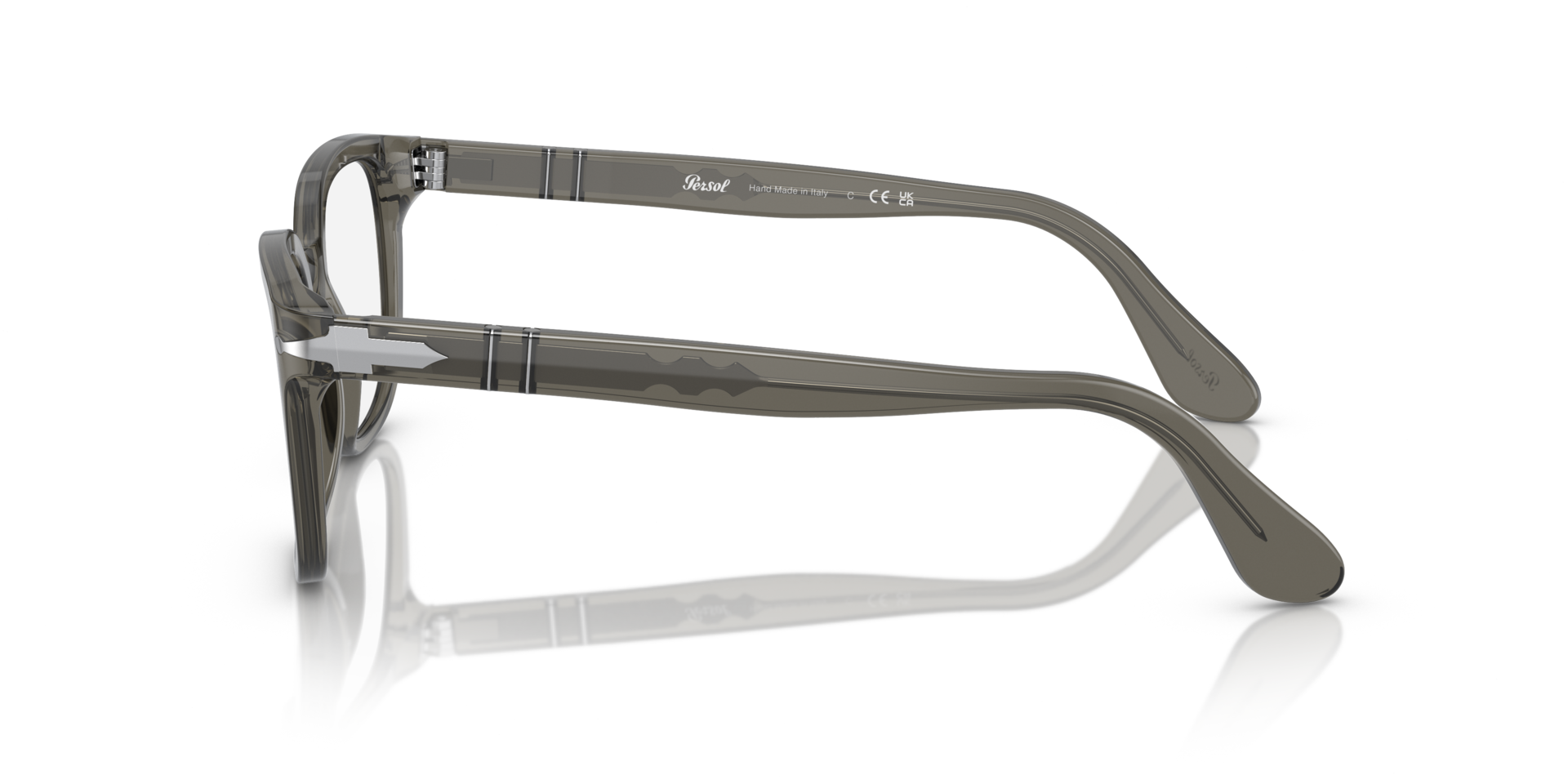 PO3263V Grau AcetatEyeglass Frames von B24, Seitenansicht